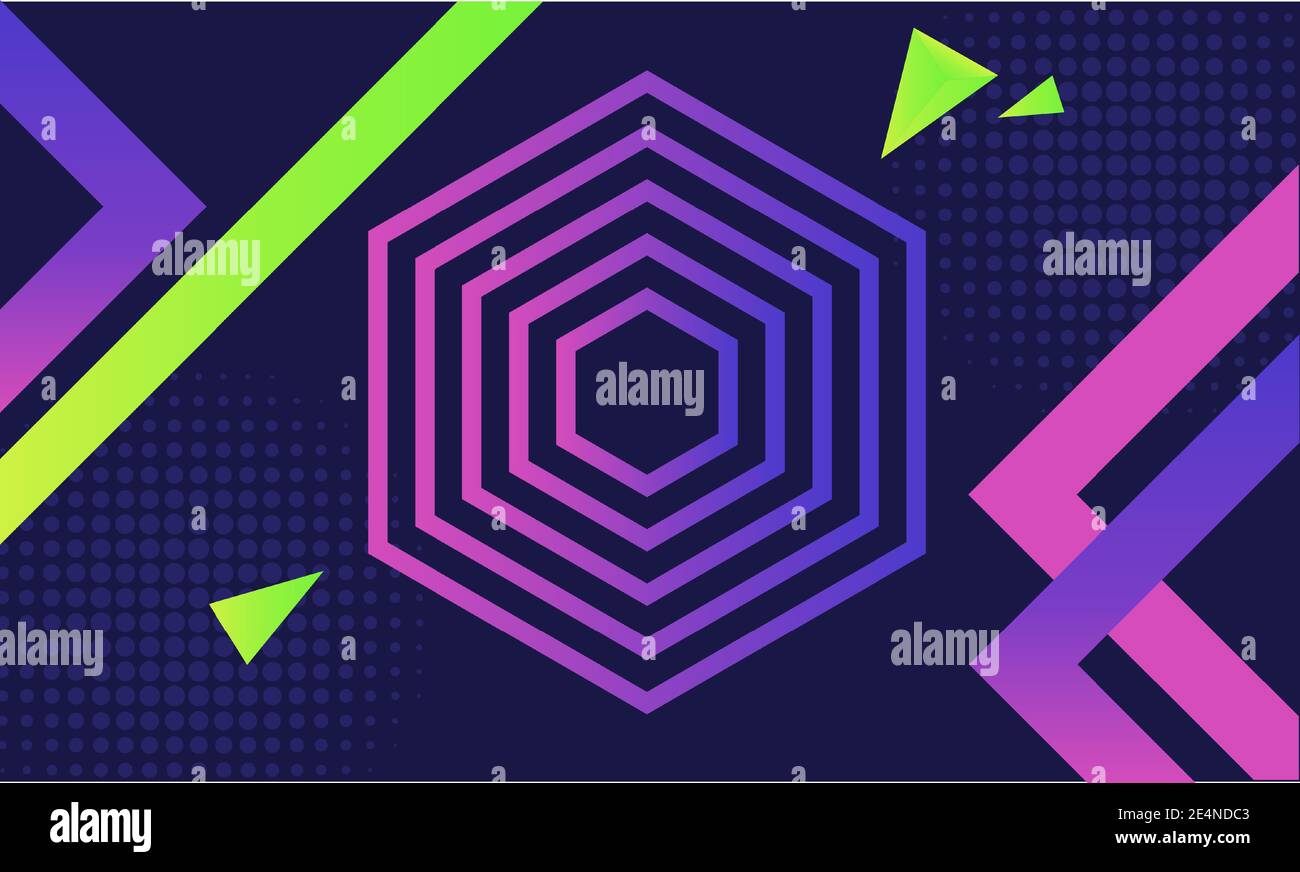 Ultra violet géométrique résumé arrière-plan moderne hipster graphique futuriste. Illustration de Vecteur