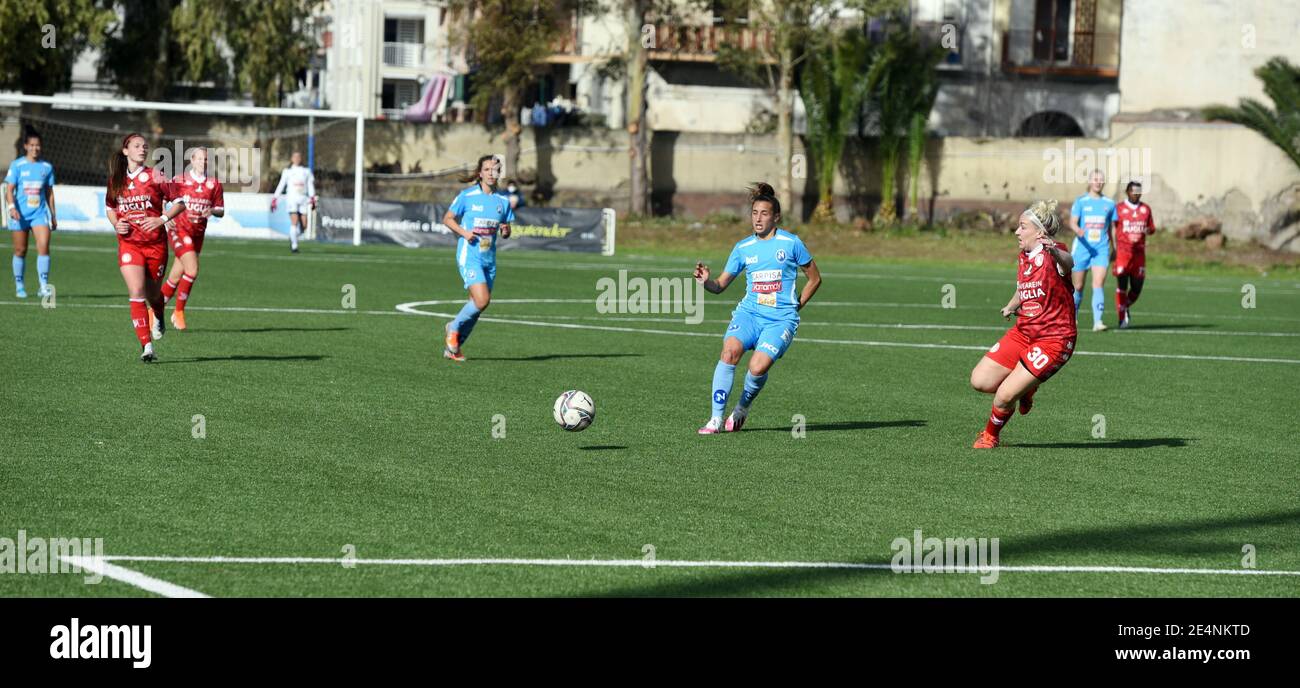 Italie. 23 janvier 2021. Jenny Hjohlman en action pendant le match de Serie A Female, la femme italienne de football de la ligue au stade “Caduti di Brema” de Naples, sur le terrain Napoli vs Bari, Napoli a gagné le match 1-0. (Photo de Pasquale Gargano/Pacific Press/Sipa USA) crédit: SIPA USA/Alay Live News Banque D'Images