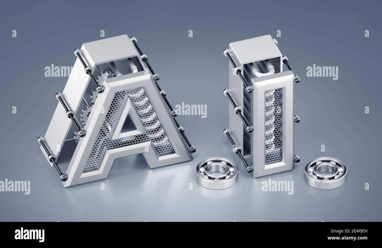 L'Intelligence Artificielle (Machine) Banque D'Images