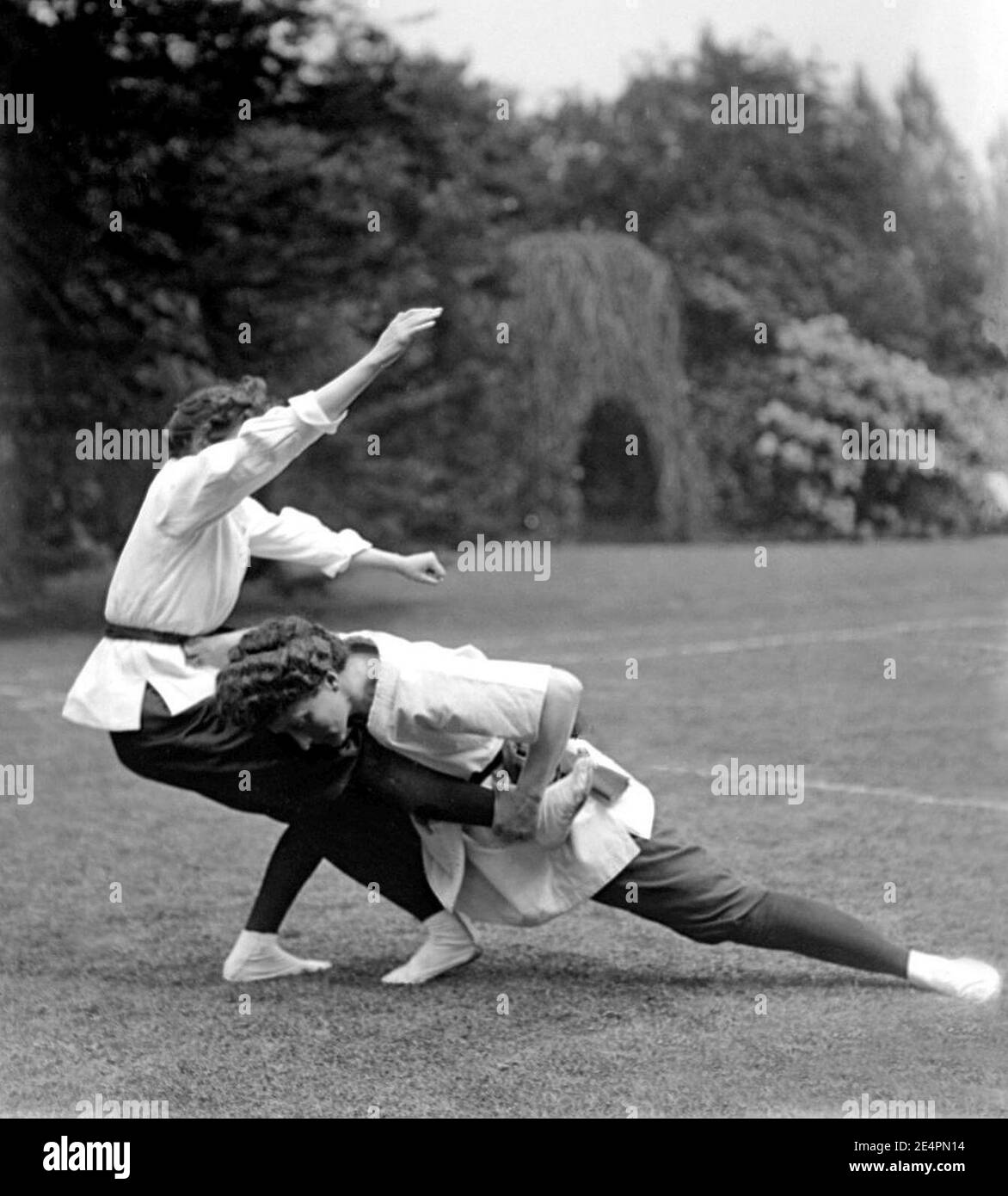 Mary Russell vs Emily Diana Watts c1905. Banque D'Images