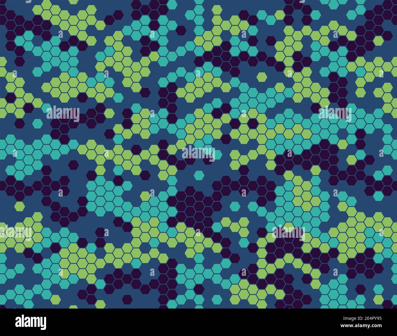 Motif camouflage lumineux avec pixels en nid d'abeille Illustration de Vecteur