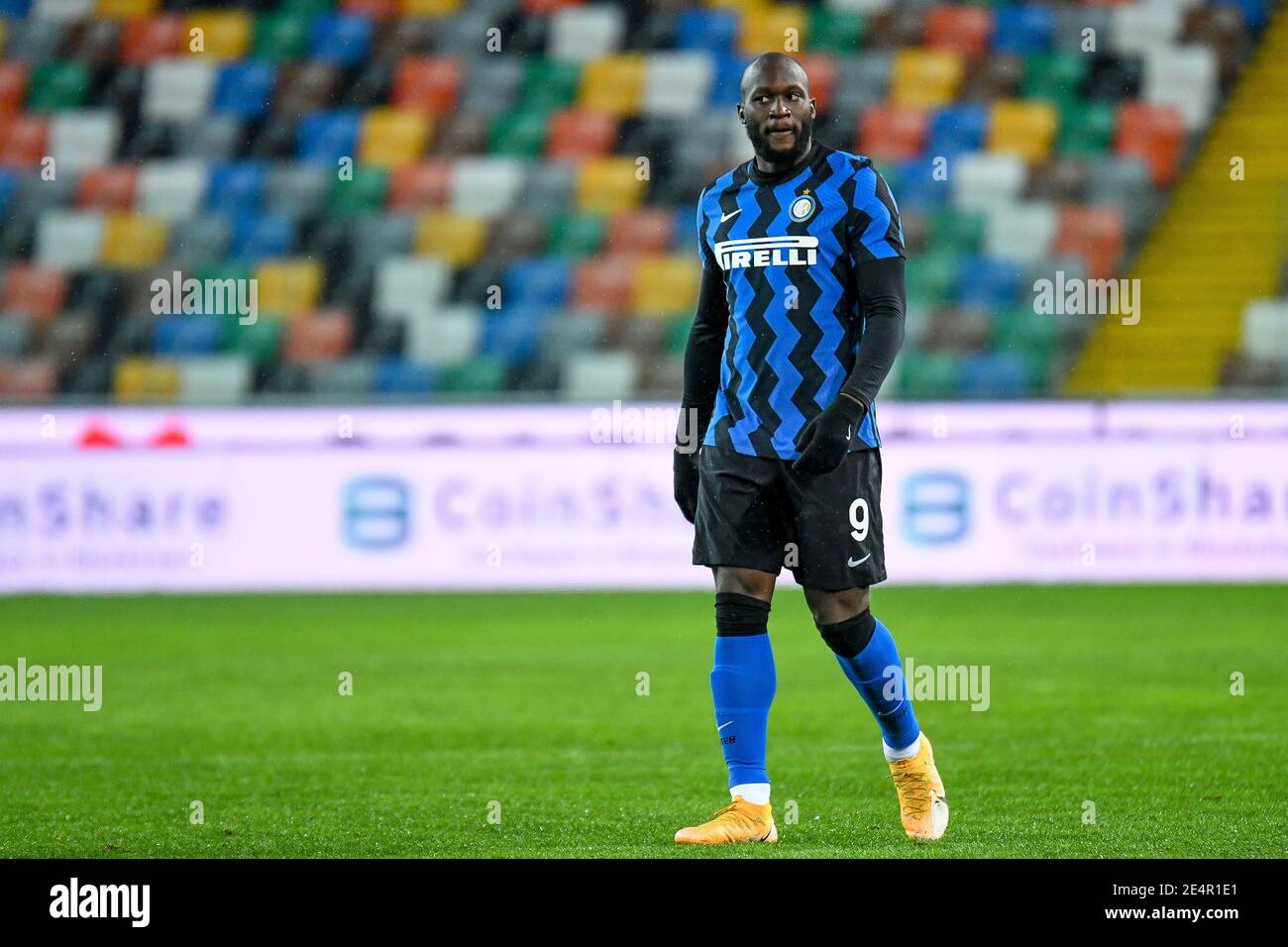 Udine, Italie. 23 janvier 2021. Udine, Italie, Friuli - stade Dacia Arena, 23 janvier 2021, Romelu Lukaku d'Internazionale pendant Udinese Calcio vs FC Internazionale - football italien série A Match Credit: Ettore Griffoni/LPS/ZUMA Wire/Alay Live News Banque D'Images