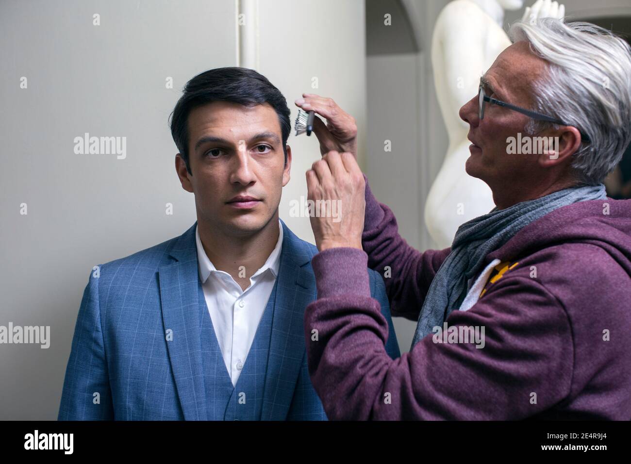 GRANDE-BRETAGNE / Angleterre / Cornouailles /Fowey/Penquite House Rosamunde Pilcher/L'acteur allemand Max Hemmersdorfer joue Patrick dans le Rosamunde Pilcher Banque D'Images