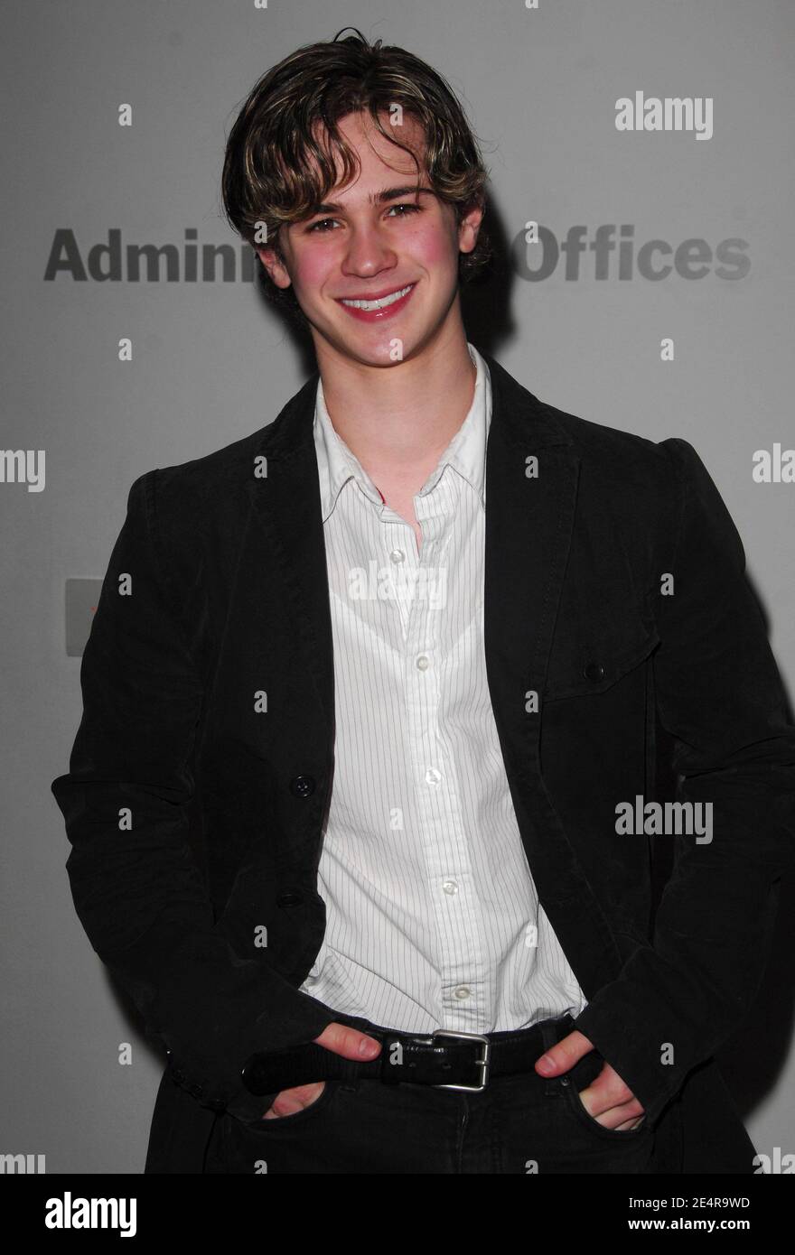 L'acteur Connor Paolo participe à une projection du film Warner Independent Pictures 'Snow Angels' au Museum of Modern Art de New York, NY, USA, le 4 mars 2008. Photo de Gregorio Binuya/ABACAPRESS.COM Banque D'Images