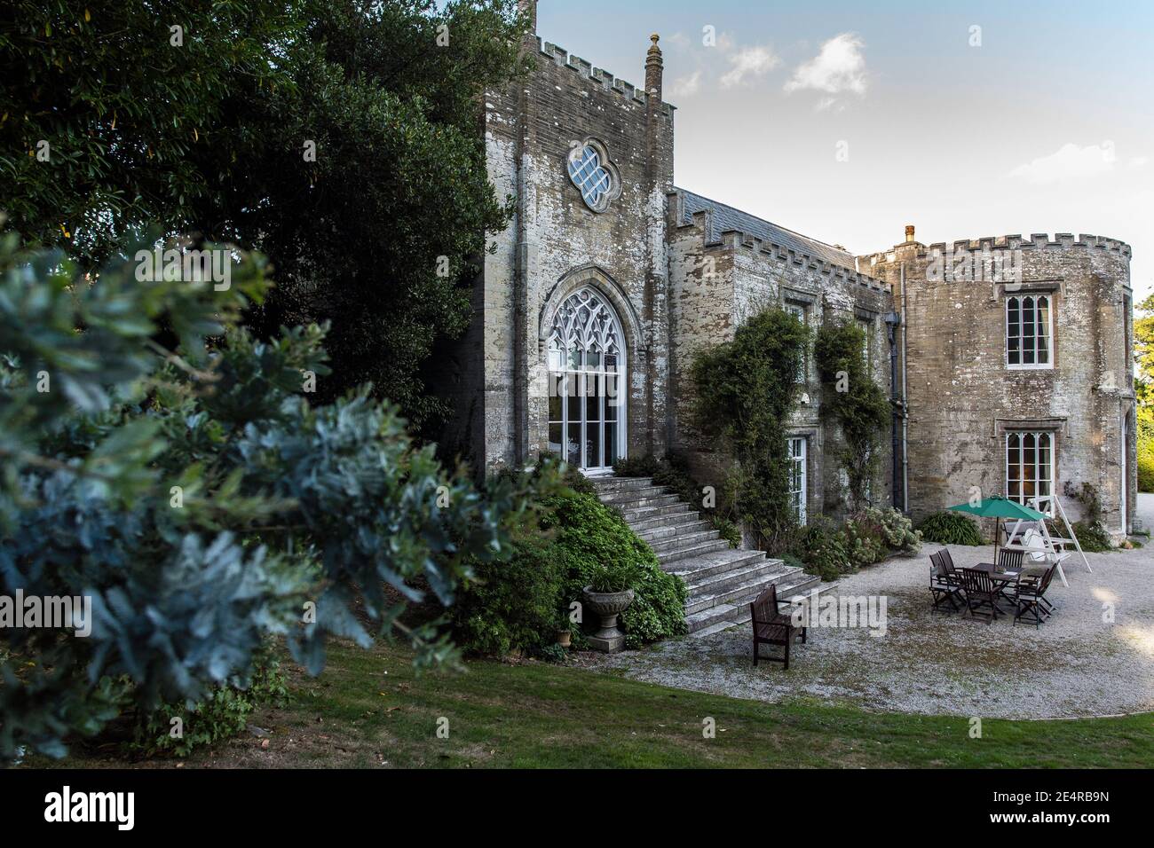 GRANDE-BRETAGNE/ Angleterre / Cornouailles / extérieur du Palais Pridequx à Padstow, Royaume-Uni. Banque D'Images