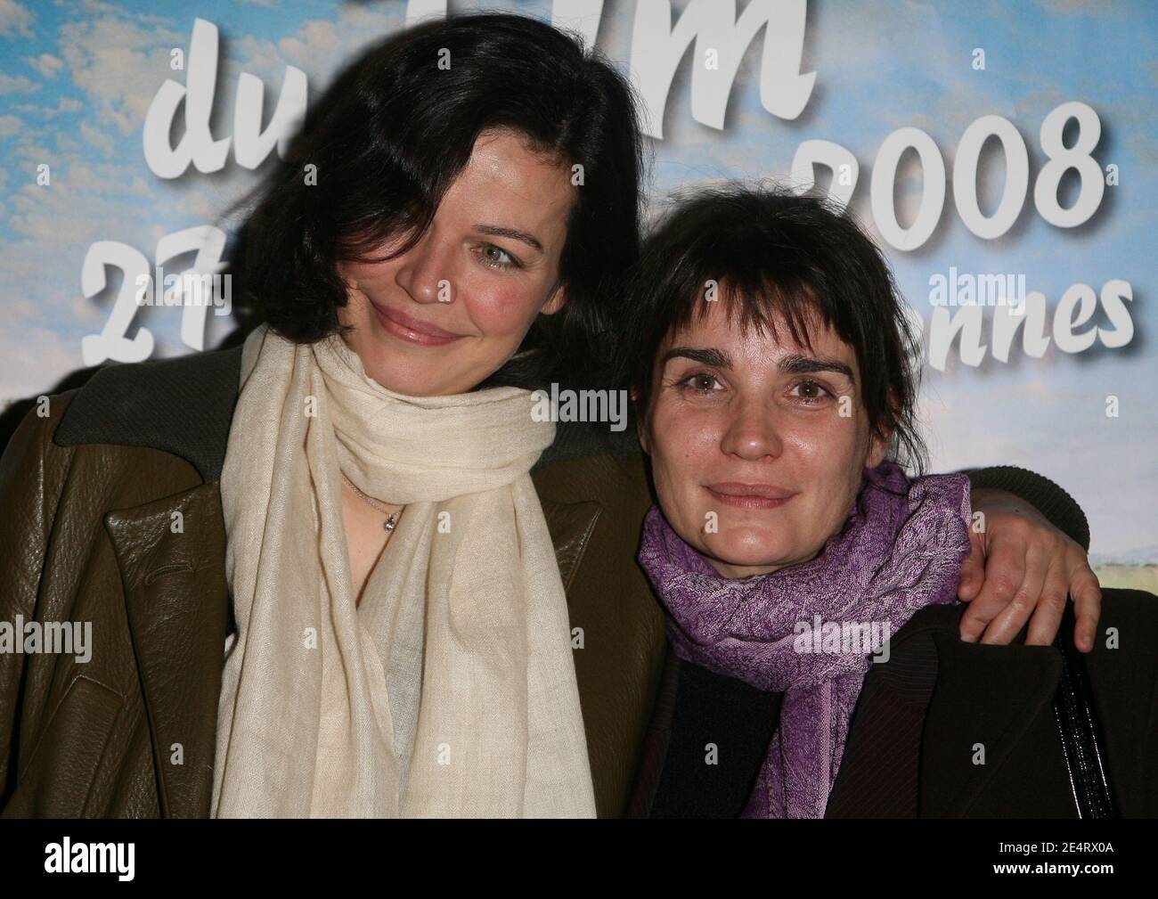 Les actrices Christine Citti et Marianne Denicourt assistent à la cérémonie d'ouverture du 19e festival du film aventures de Valenciennes à Valenciennes, en France, le 28 mars 2008. Photo de Denis Guignebourg/ABACAPRESS.COM Banque D'Images