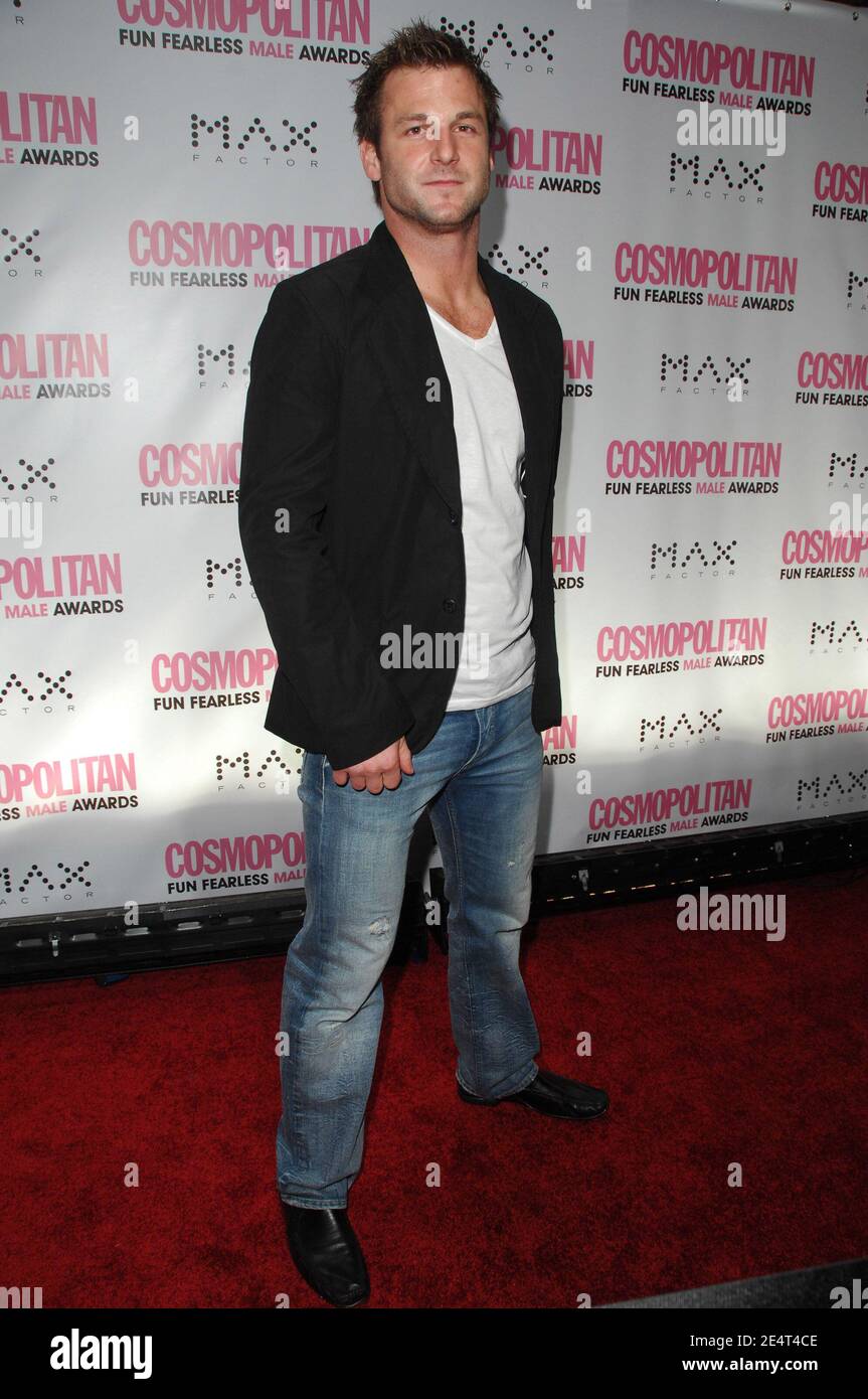 Dave Salmoni, personnalité de la télévision, arrive au Cosmopolitan Honours John Mayer comme homme de l'année plein de peur au Cipriani à New York City, États-Unis, le 3 mars 2008. Photo de Gregorio Binuya/ABACAUSA.COM (en photo : Dave Salmoni) Banque D'Images