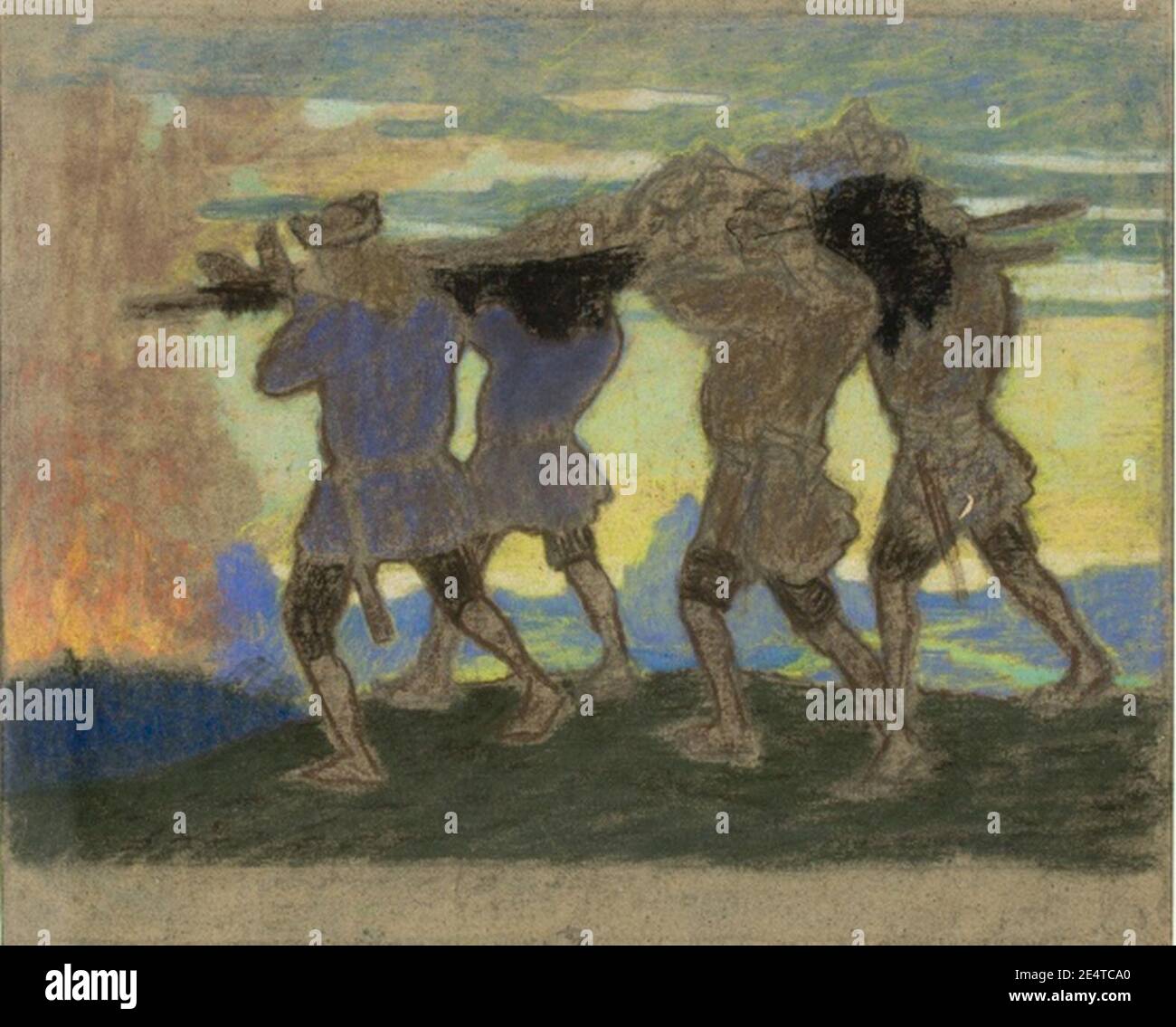 Matus. Kompositsiooni kavand, Oskar Kallis, Banque D'Images