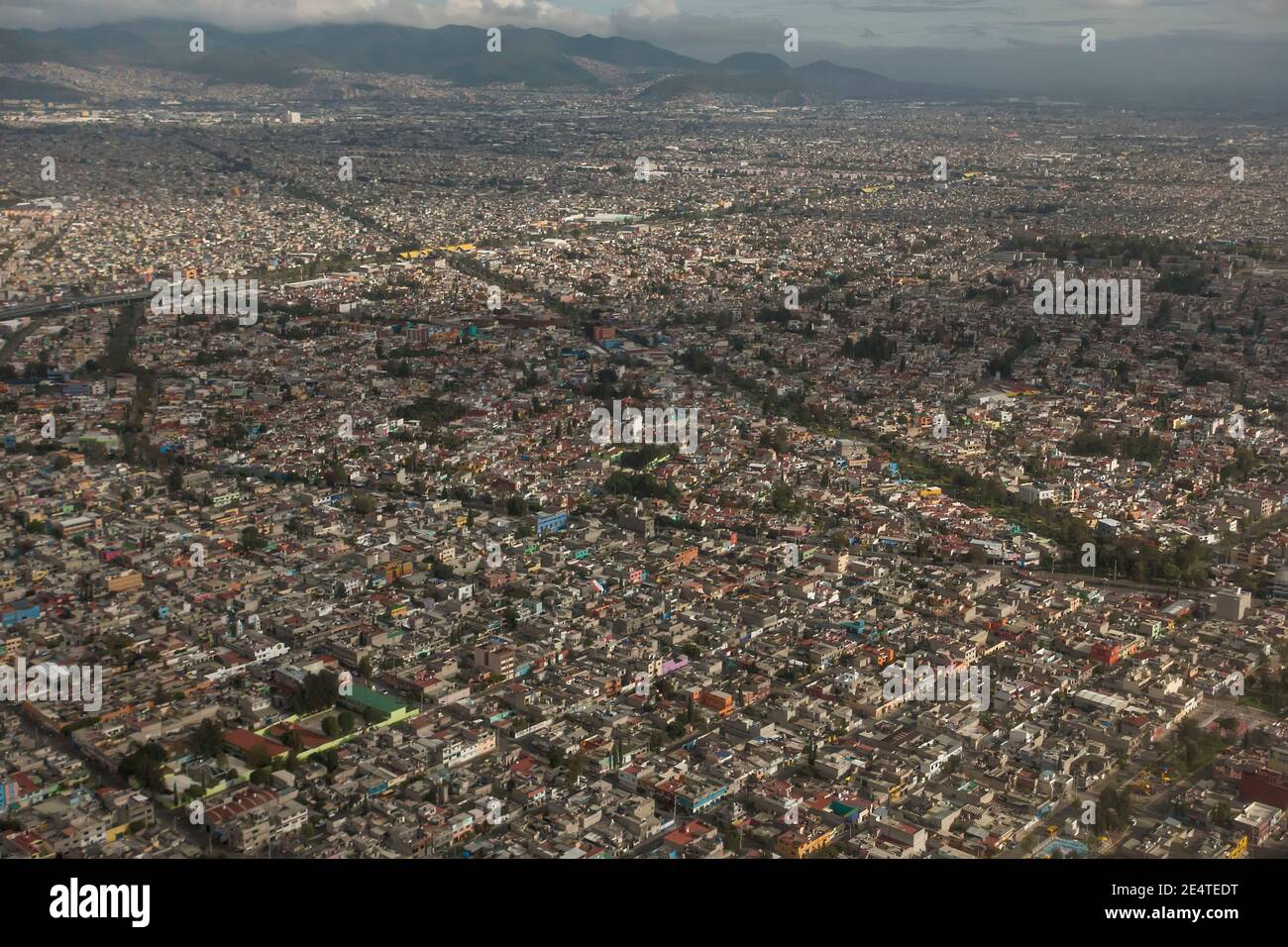 Antenne de Mexico City, Mexique Banque D'Images