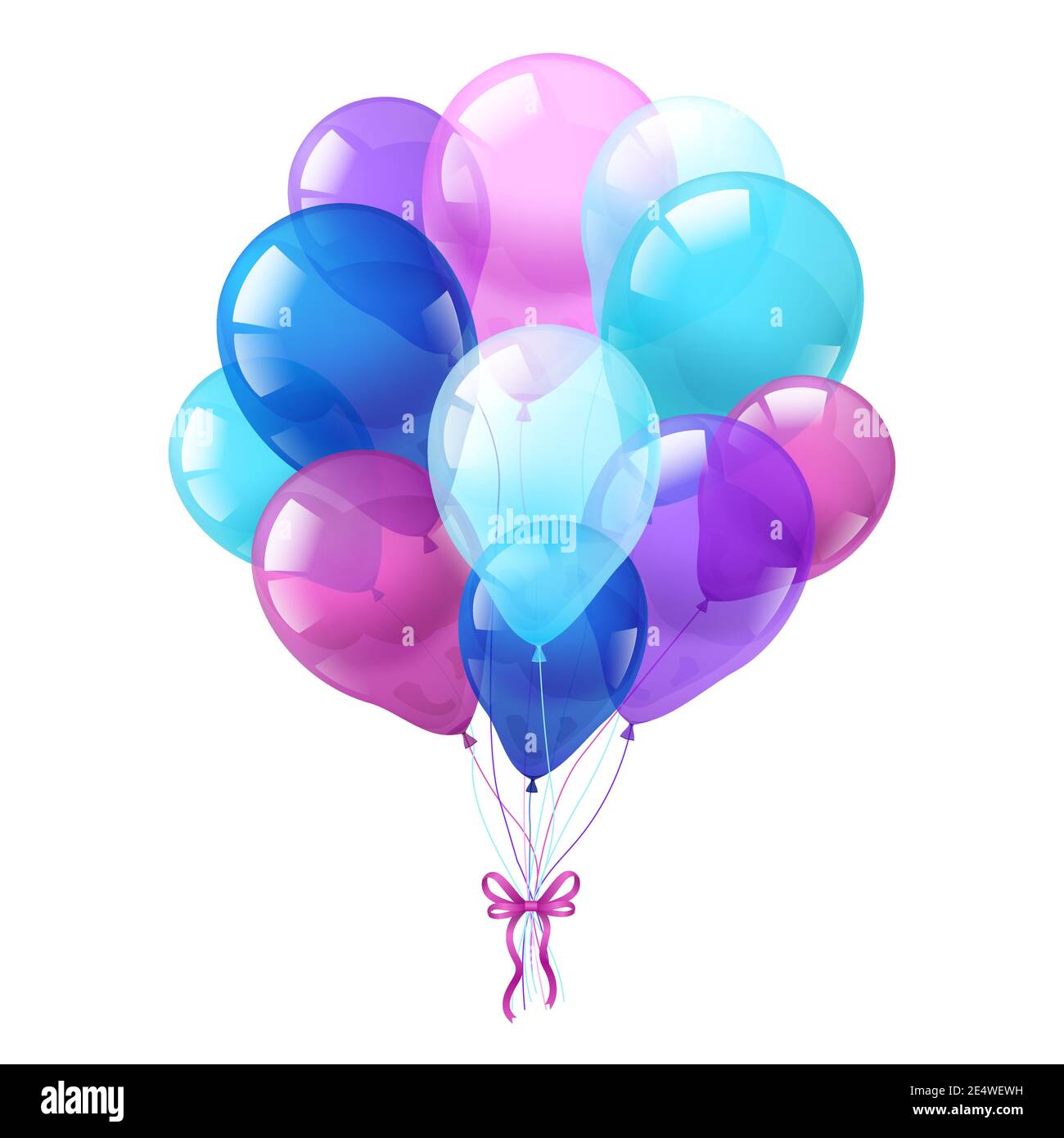 Ballons de fête ovales colorés et brillants avec ruban arrière-plan blanc  imprimé abstrait illustration vectorielle Image Vectorielle Stock - Alamy