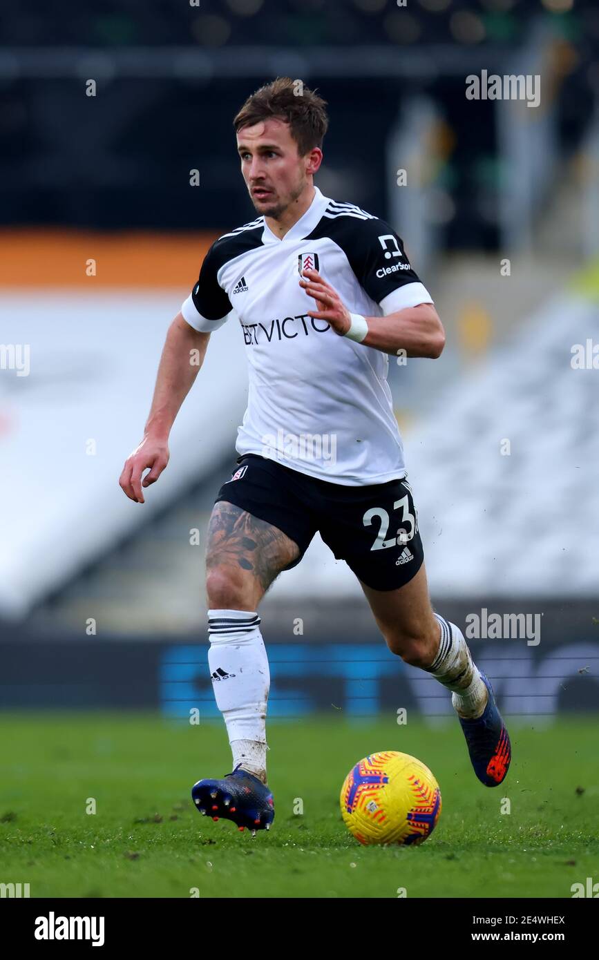 Craven Cottage, Londres, Royaume-Uni. 24 janvier 2021. English FA Cup football, Fulham versus Burnley; Joe Bryan de Fulham crédit: Action plus Sports/Alamy Live News Banque D'Images