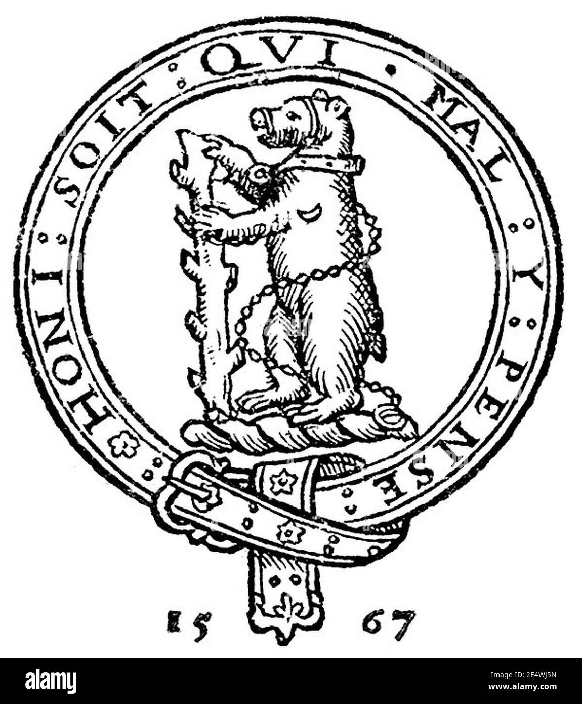Métamorphoses (Ovid, 1567) - illustration de la page de titre. Banque D'Images