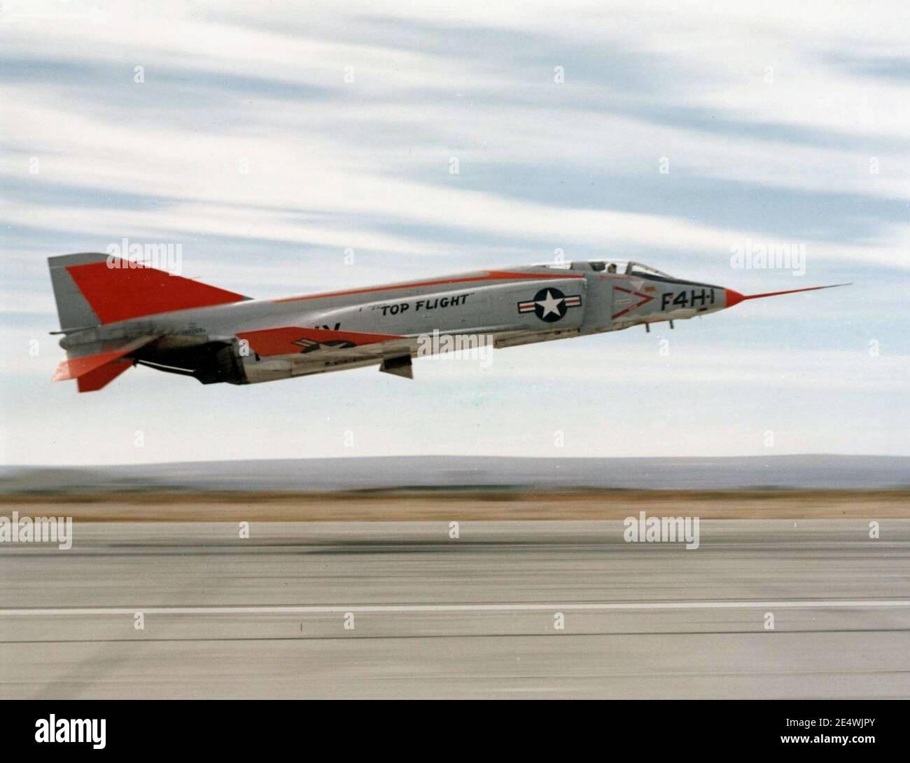 Décollage de McDonnell YF4H-1 Phantom II 1958. Banque D'Images