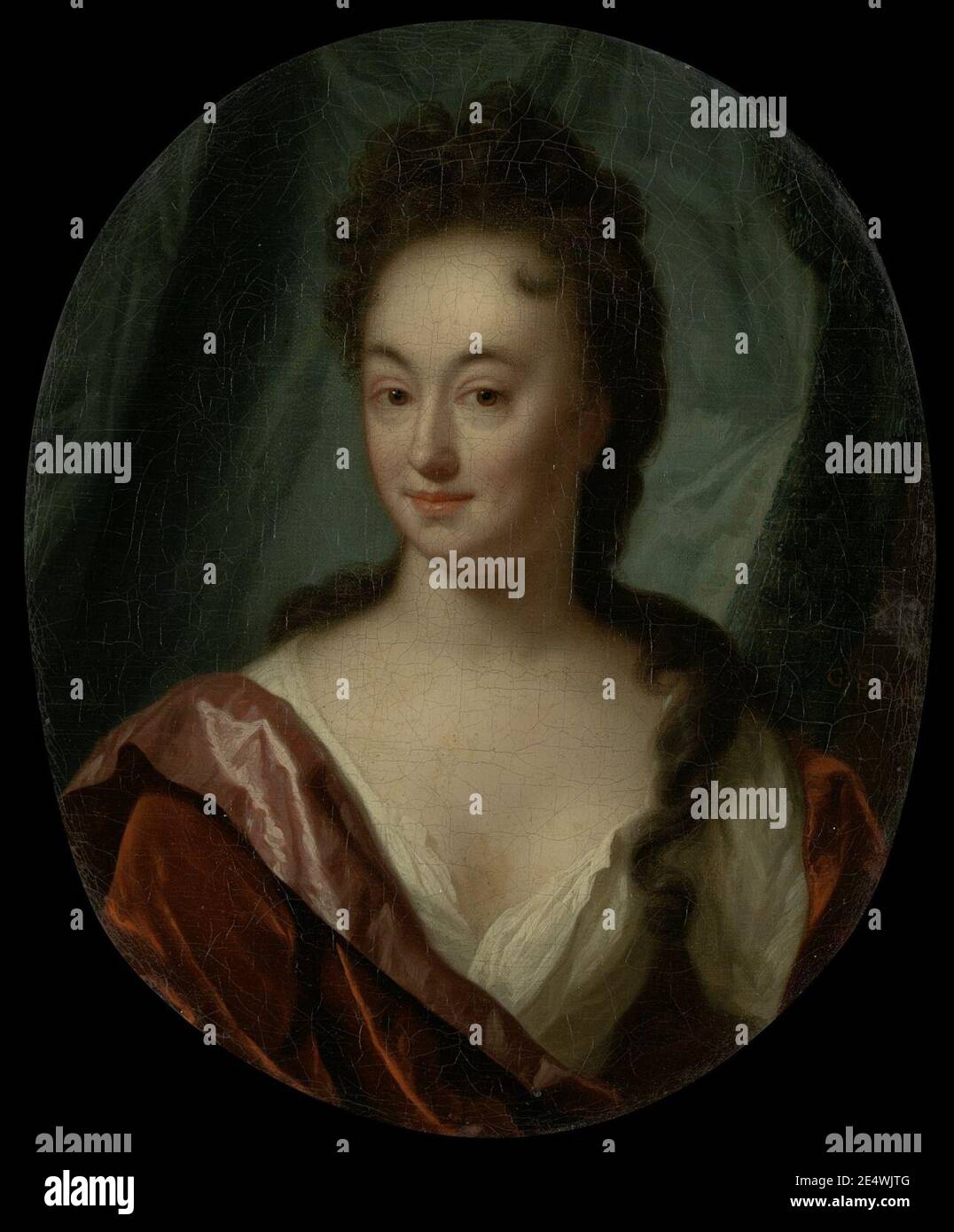 Mejuffrouw van Gool, gezelschapsdame van Josina Clara van Citters Banque D'Images