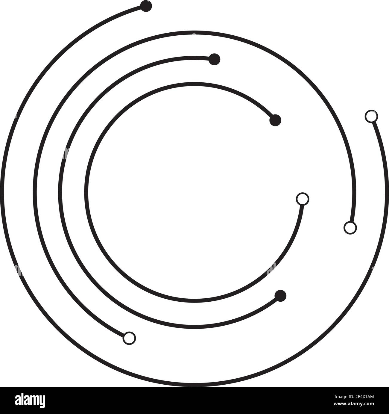 modèle de vecteur d'illustration de circuit Illustration de Vecteur