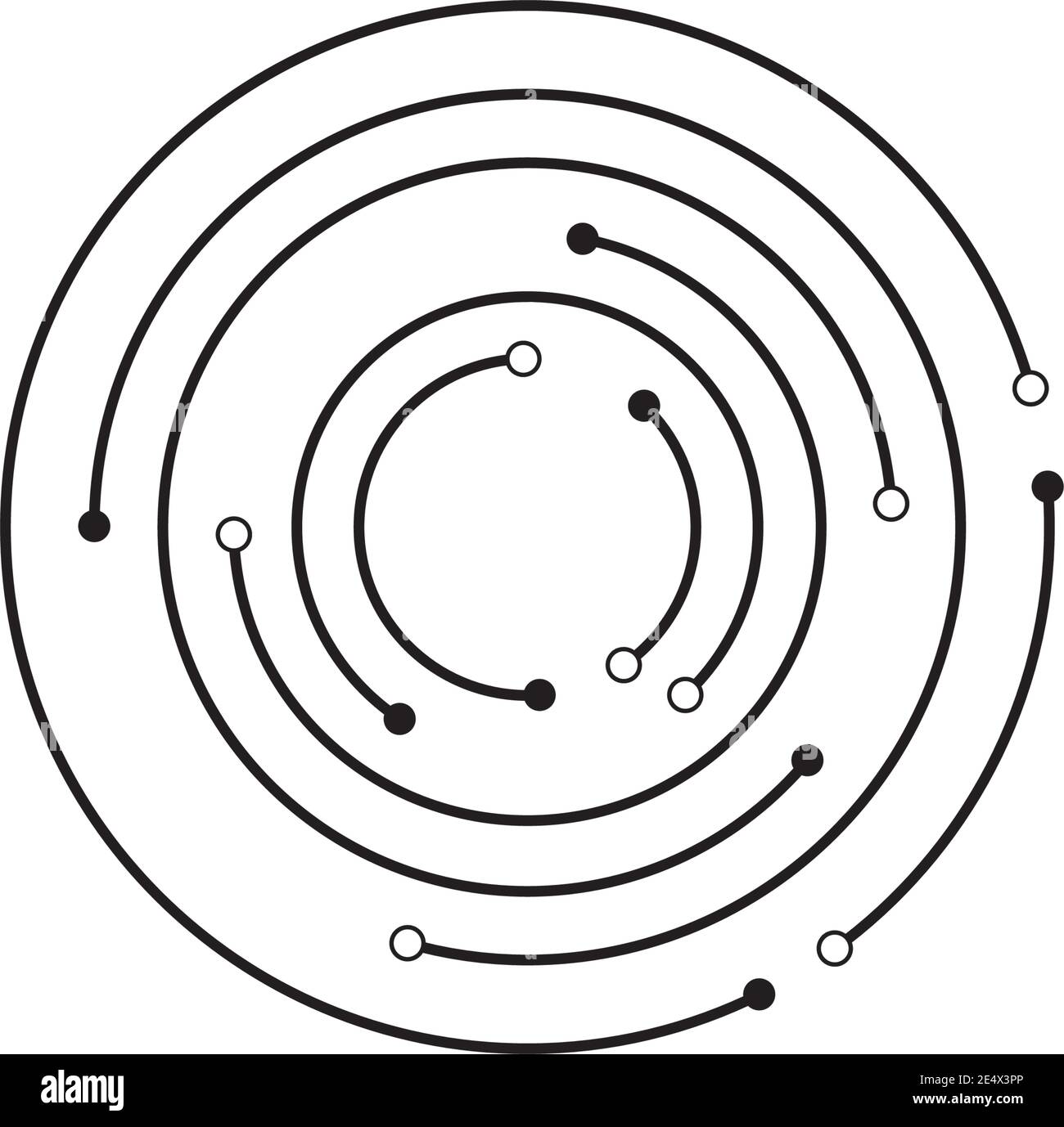 modèle de vecteur d'illustration de circuit Illustration de Vecteur