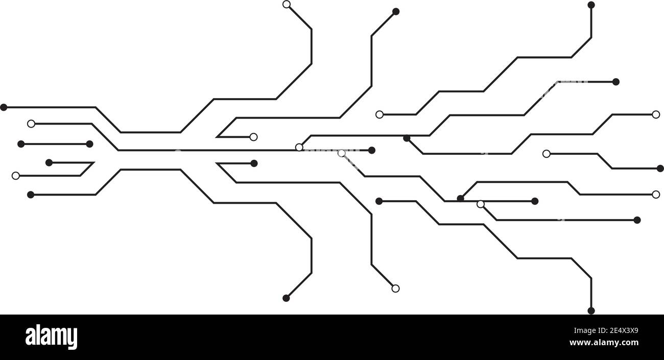 modèle de vecteur d'illustration de circuit Illustration de Vecteur