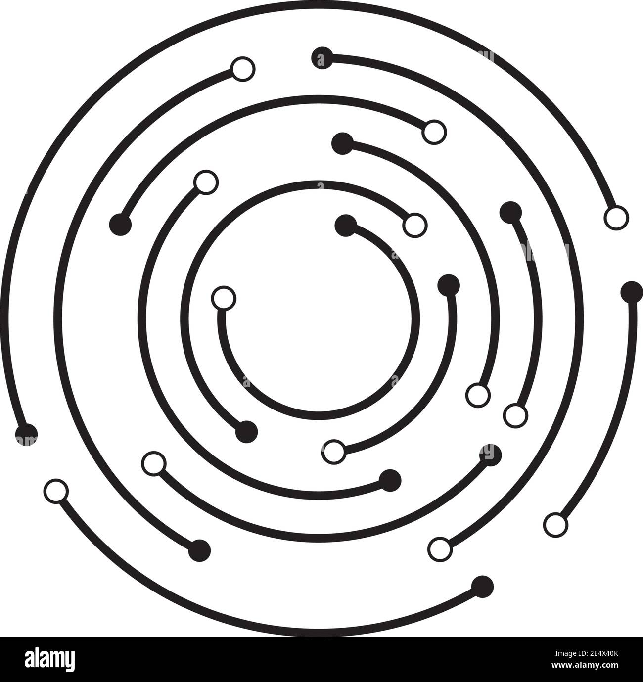 modèle de vecteur d'illustration de circuit Illustration de Vecteur