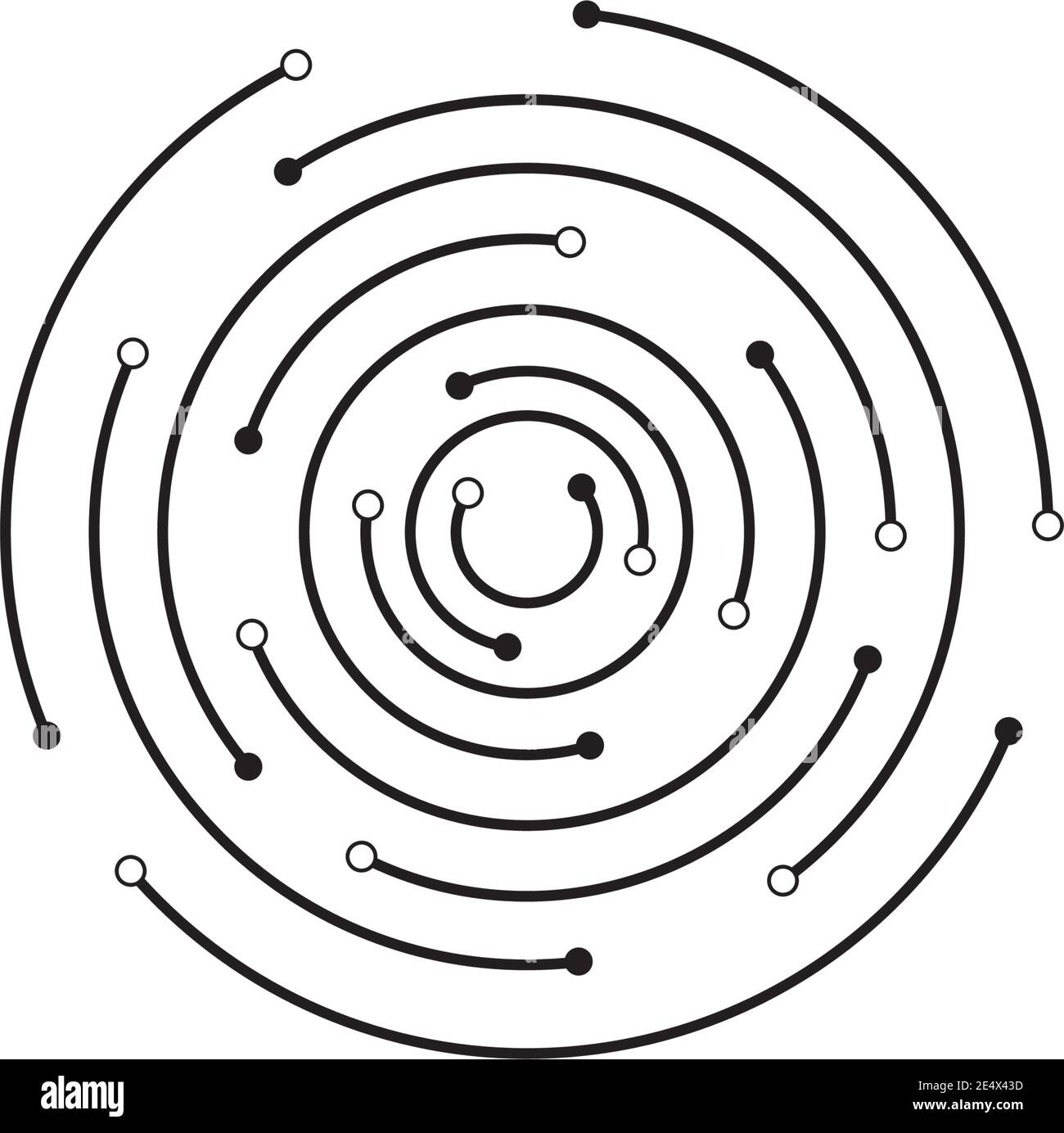 modèle de vecteur d'illustration de circuit Illustration de Vecteur