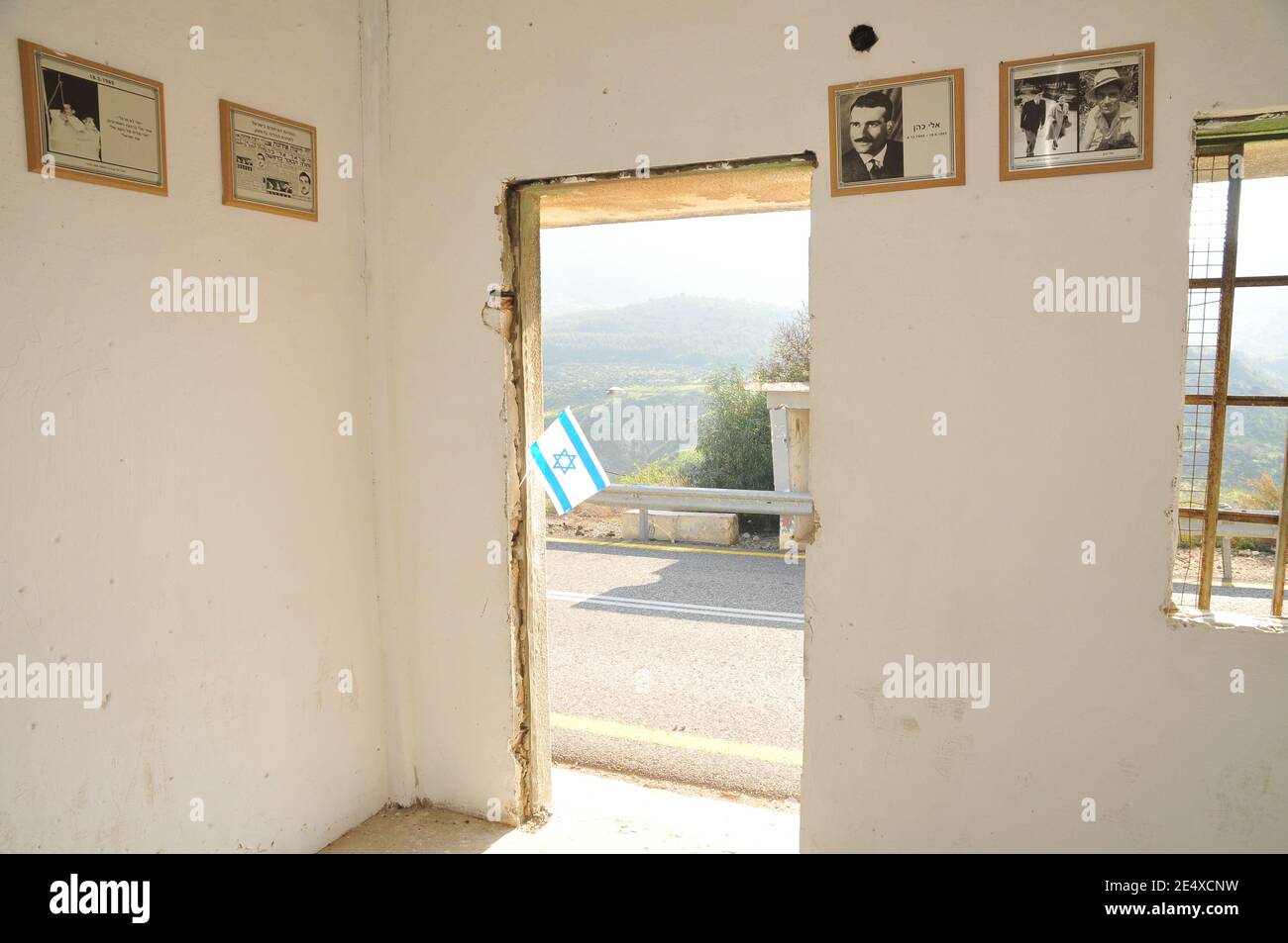 Musée et mémorial Eli Cohen, plateau du Golan, Israël. Eliyahu Ben-Shaul Cohen, communément appelé Eli Cohen, était un espion israélien. Il est mieux connu pour h Banque D'Images