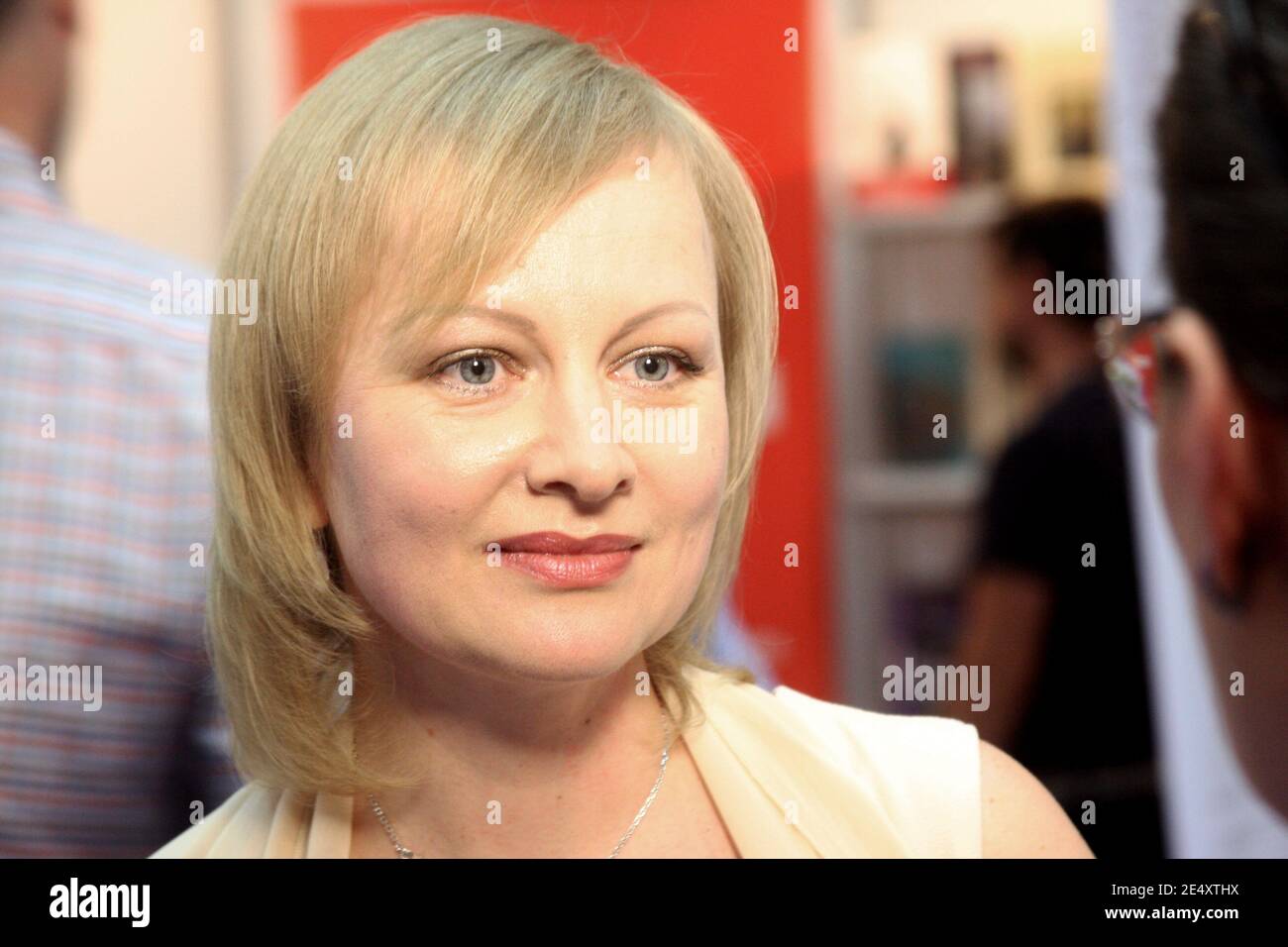 Portrait du poète moldave Radmila Popovici Banque D'Images