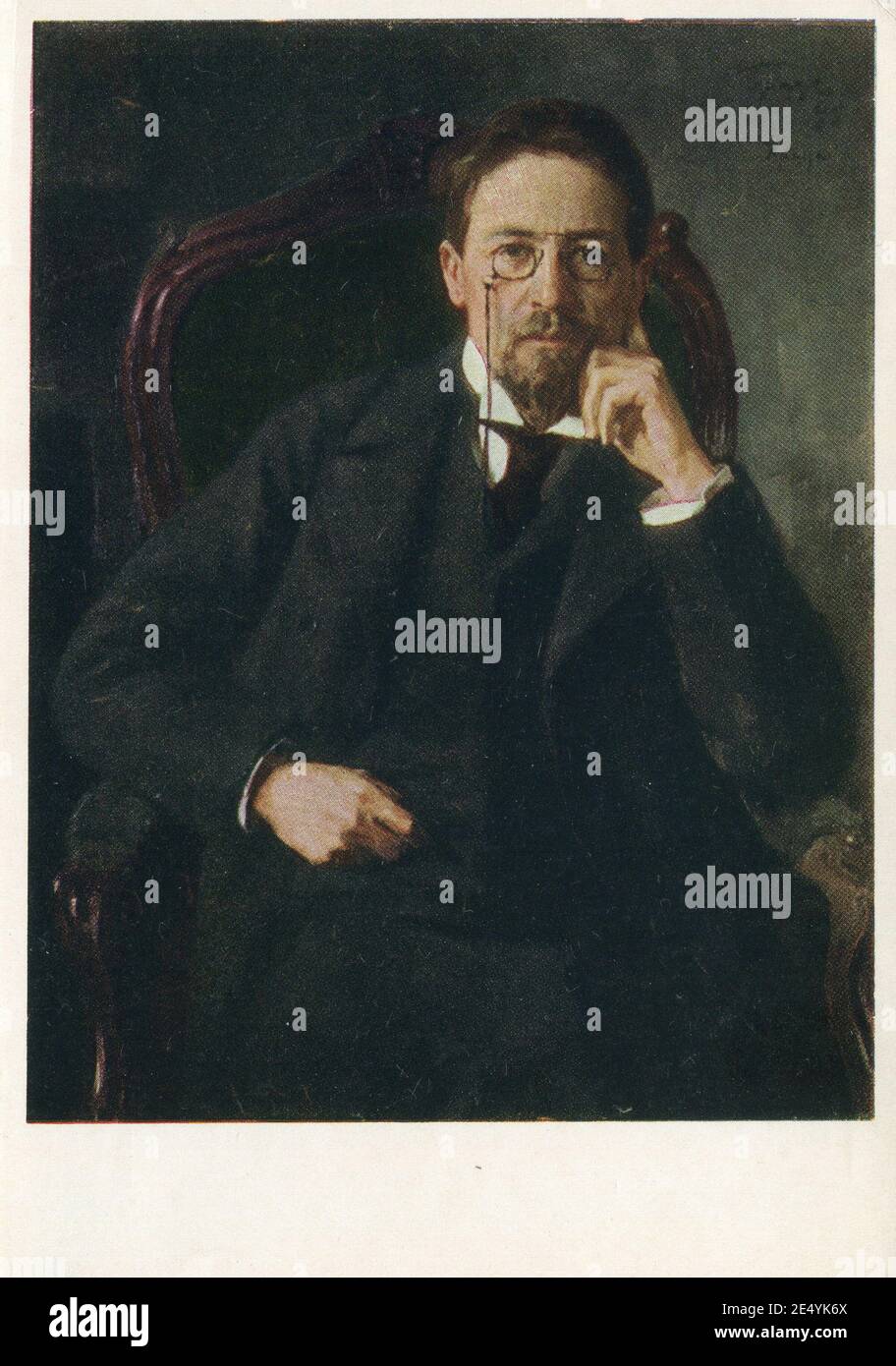 Anton Pavlovich Chekhov (29 janvier 1860 – 15 juillet 1904) Était un dramaturge russe et un auteur de courtes histoires qui est considéré être parmi les plus grands wr Banque D'Images