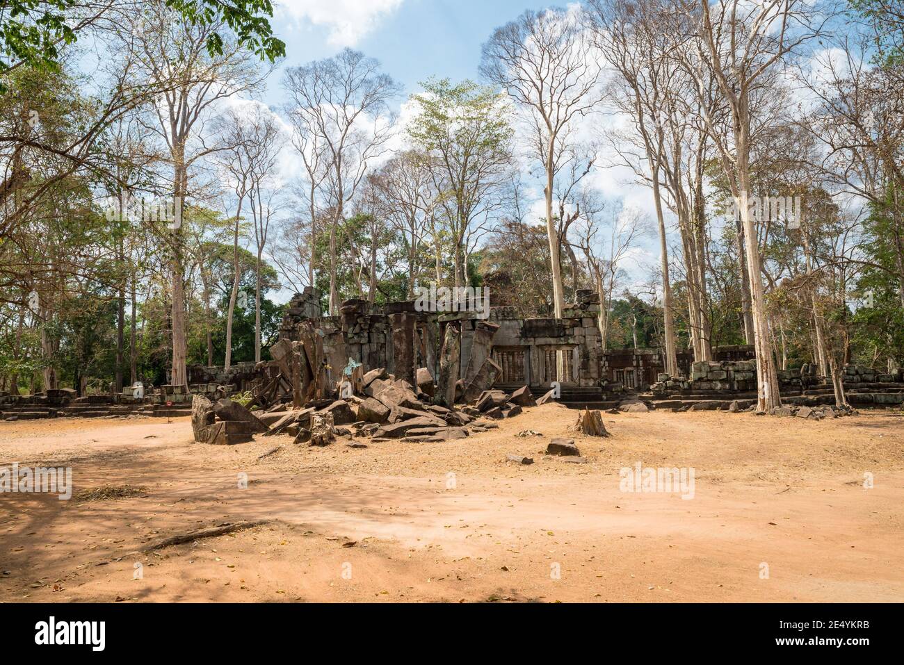 Prasat Thom du temple de Koh Ker, région de Preah Vihear, Cambodge, Asie Banque D'Images