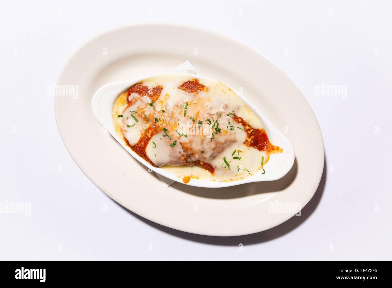 Aubergine au parmesan Banque D'Images