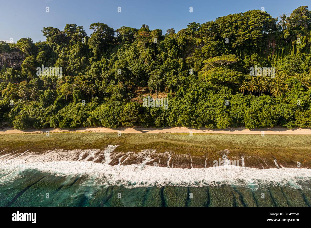 Vue aérienne de Bougainville, Papouasie-Nouvelle-Guinée Banque D'Images