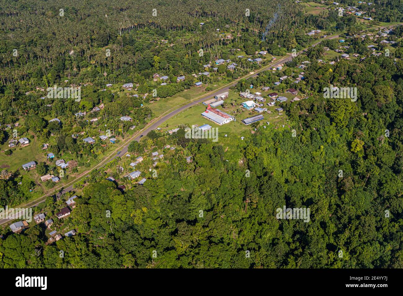 Vue aérienne de Bougainville, Papouasie-Nouvelle-Guinée Banque D'Images