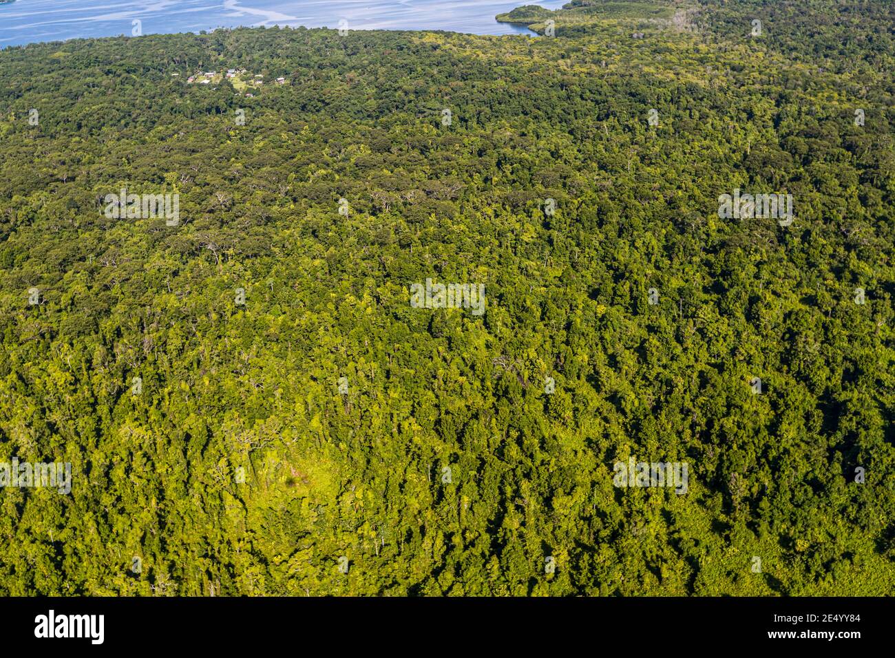 Vue aérienne de Bougainville, Papouasie-Nouvelle-Guinée Banque D'Images