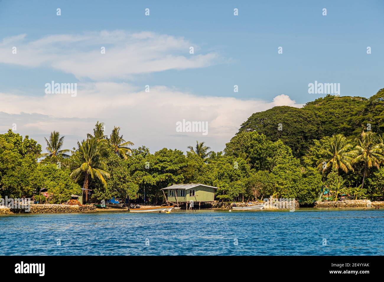 Bâtiment des habitants allemands à Buka, Bougainville, Papouasie-Nouvelle-Guinée Banque D'Images