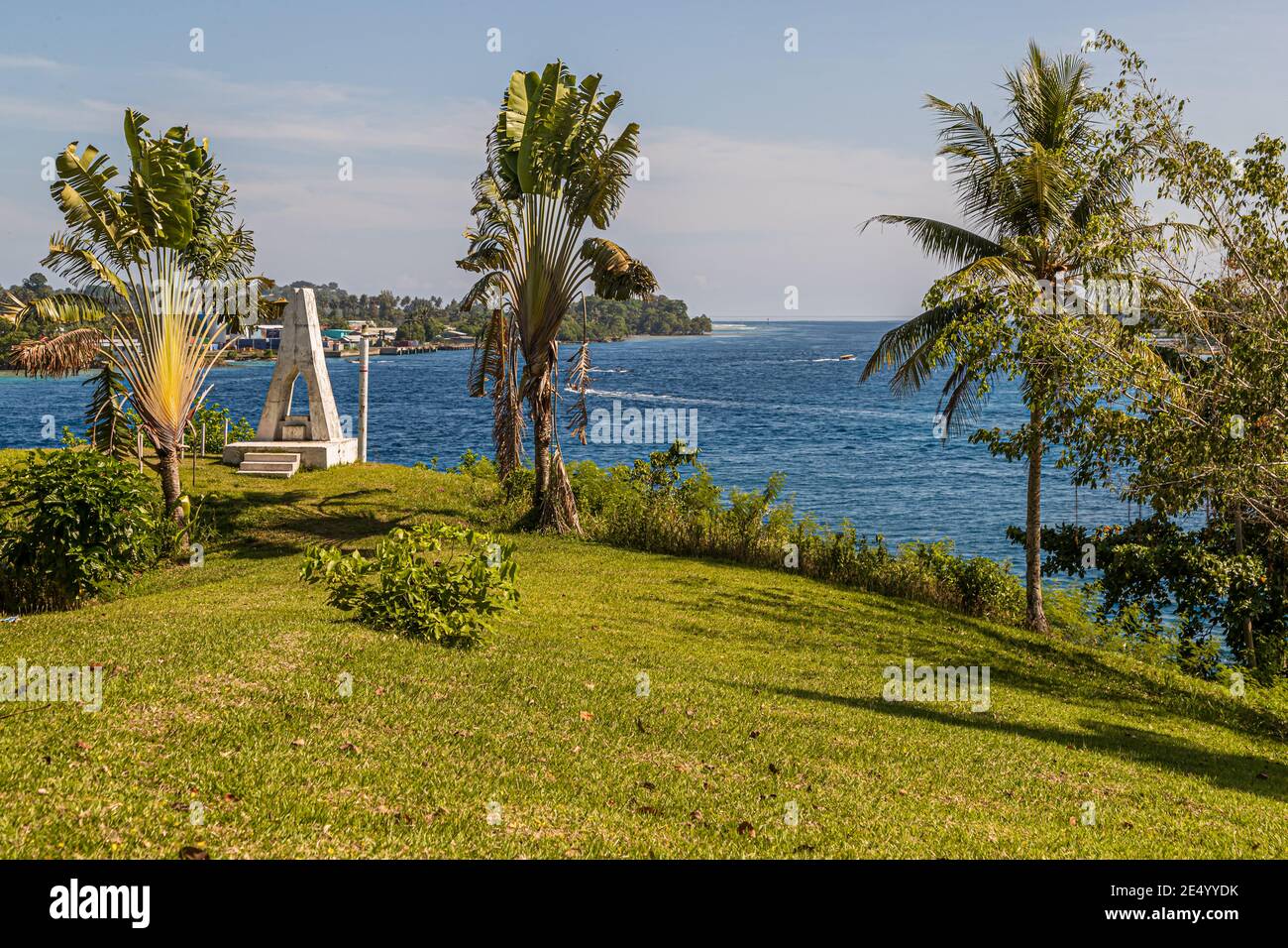 Bâtiment des habitants allemands à Buka, Bougainville, Papouasie-Nouvelle-Guinée Banque D'Images
