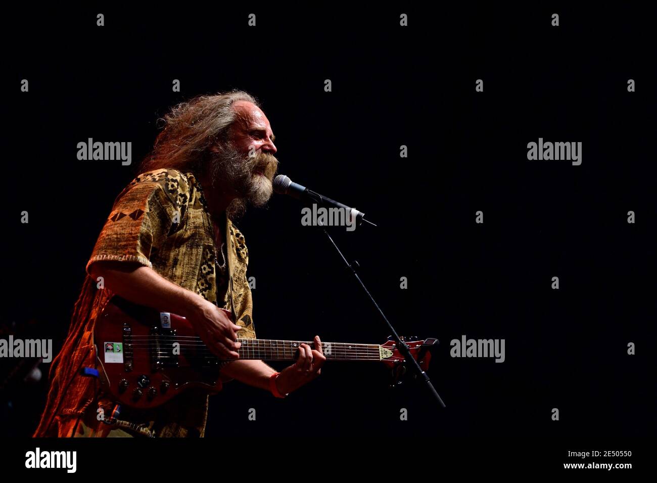 Vienne, Autriche. 08 août 2015. Impressions de la saison des festivals 2015 sur l'île du Danube à Vienne. La photo montre le musicien de reggae Uwe Banton. Banque D'Images