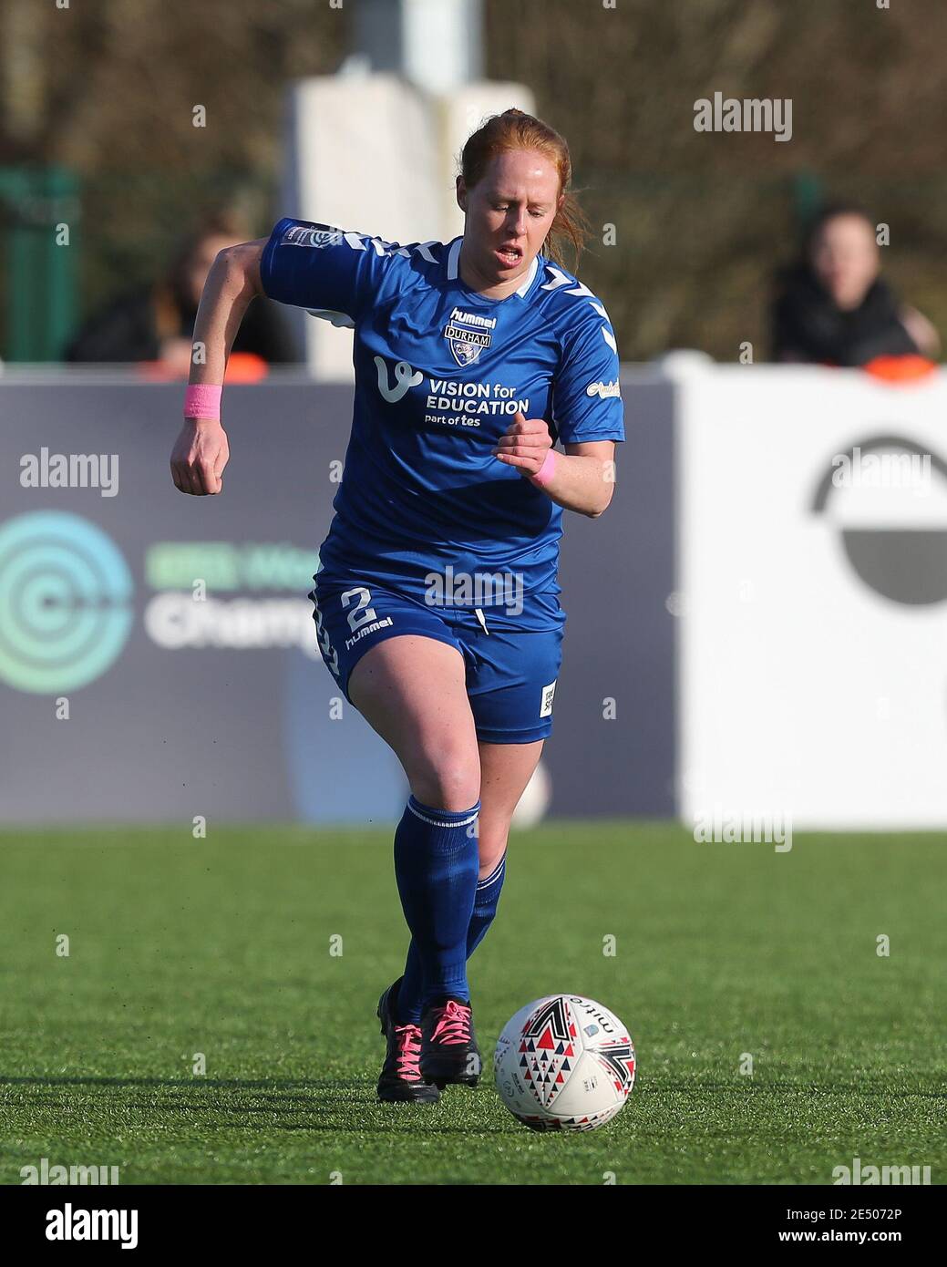 DURHAM, ANGLETERRE. JAN 24TH Kathryn Hill of Durham Women lors du match de championnat féminin FA entre Durham Women et London Bees au château de Maiden, à Durham City, le dimanche 24 janvier 2021. (Credit: Mark Fletcher | MI News) Credit: MI News & Sport /Alay Live News Banque D'Images