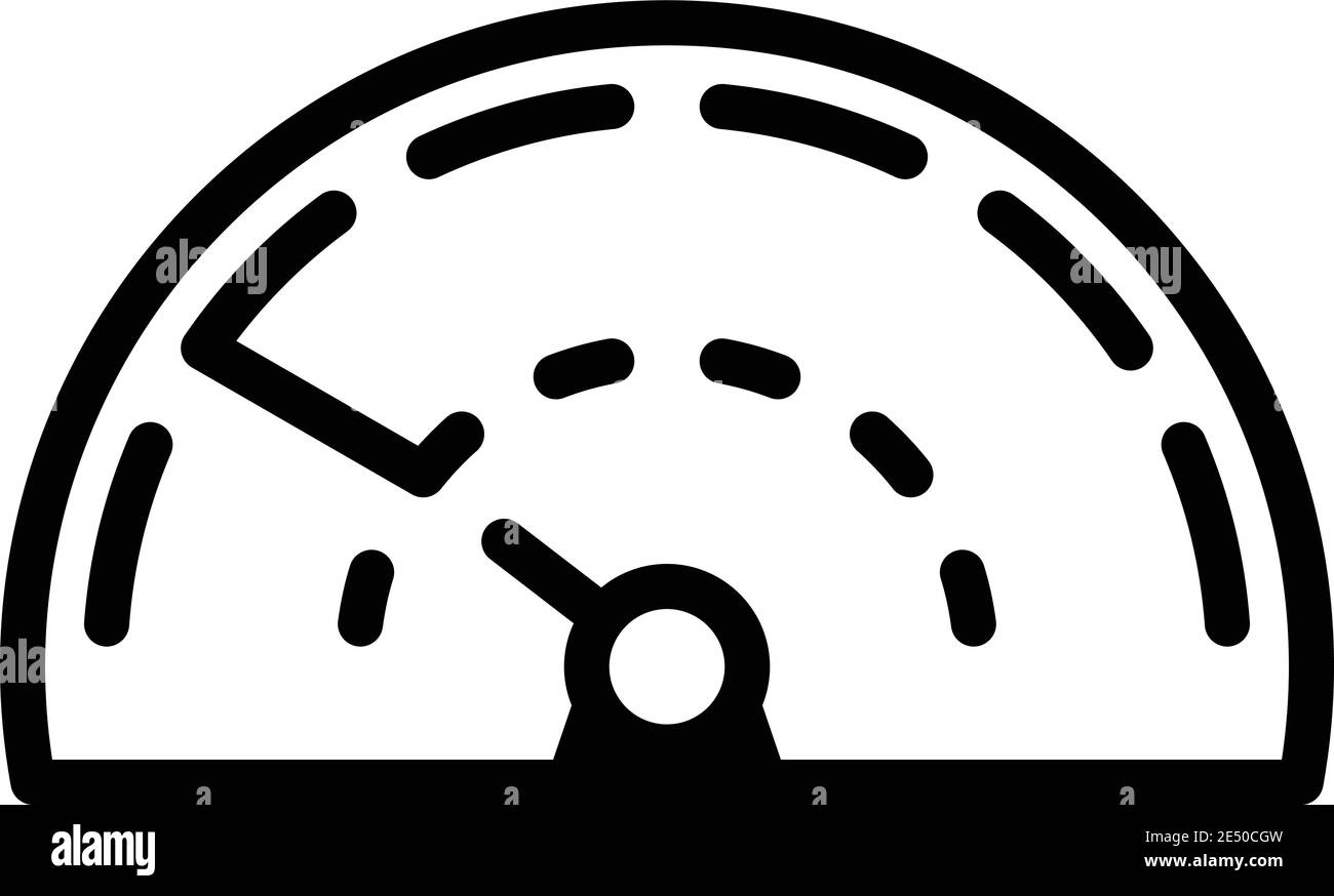 Icône de tableau de bord de voiture numérique. Icône vectorielle de tableau de bord de voiture numérique pour la conception Web isolée sur fond blanc Illustration de Vecteur