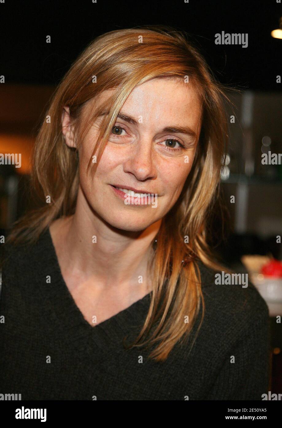 L'actrice Anne Consigny pose pour notre photographe lors de la première de 'le Grand Alibi' au théâtre Balzac à Paris, France, le 15 avril 2008. Photo de Denis Guignebourg/ABACAPRESS.COM Banque D'Images