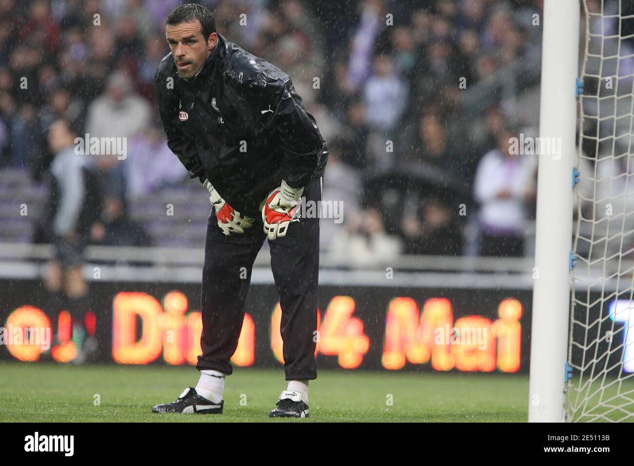 Ulrich Rame, gardien de but de Bordeaux, lors du match de football de la première Ligue française, Toulouse FC contre Girondins de Bordeaux au stade municipal de Toulouse, France, le 20 avril 2008. Bordeaux a gagné 1-0. Photo par Alex/Cameleon/ABACAPRESS.COM Banque D'Images