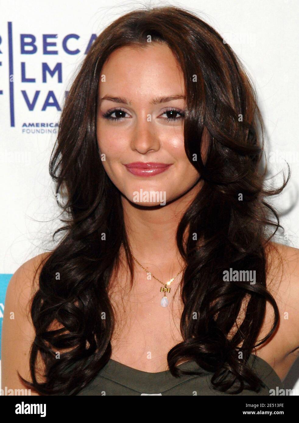 L'actrice Leighton Meester pose à la projection « Killer Movie » dans le cadre du Tribeca film Festival 2008 au AMC 19th Street Theatre de New York City, NY, USA, le 24 avril 2008. Photo de Donna Ward/ABACAPRESS.COM Banque D'Images