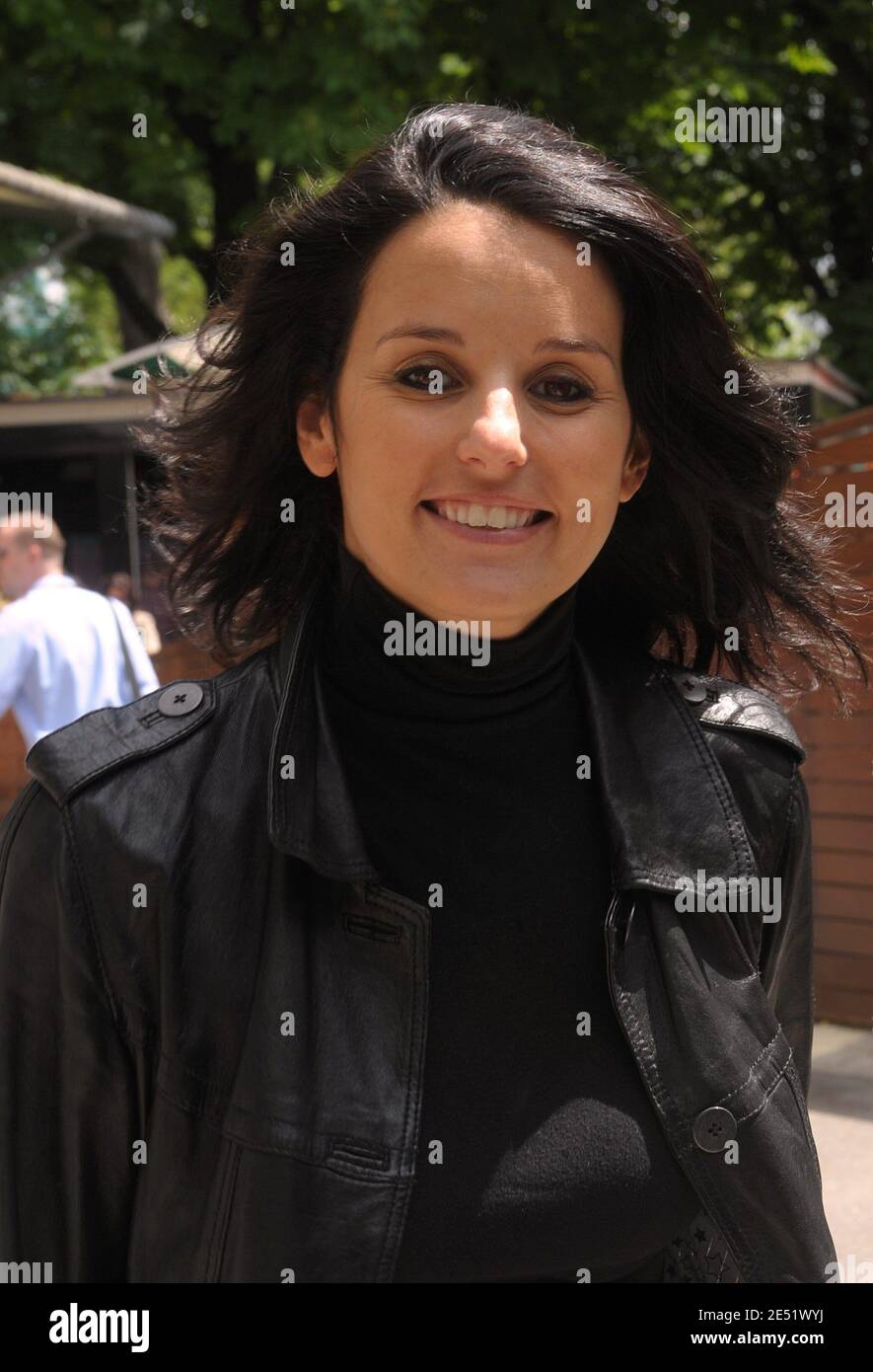 Faustine Bolaert arrive au 'Village', la zone VIP de l'Open de France à l'arène Roland Garros à Paris, France, le 28 mai 2008. Photo de Giancarlo Gorassini/ABACAPRESS.COM Banque D'Images