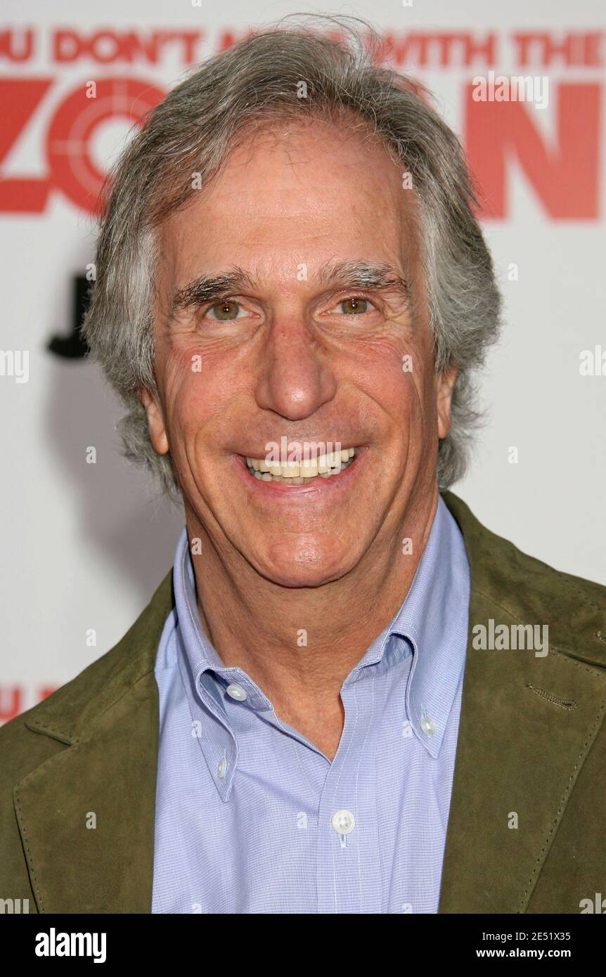 Henry Winkler, membre du casting, arrive pour la première mondiale de « You Don't Mess with the Zohan », qui s'est tenue au Grauman's Chinese Theatre à Hollywood, Los Angeles, CA, États-Unis, le 28 mai 2008. Photo de Baxter/ABACAPRESS.COM Banque D'Images