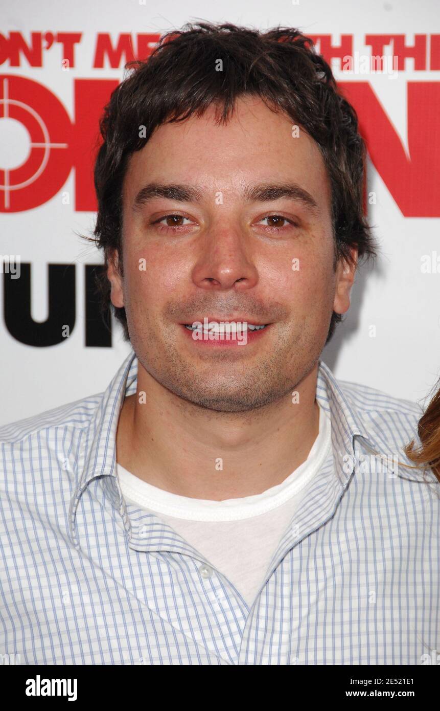 L'acteur Jimmy Fallon assiste à la projection spéciale de Columbia Pictures sur « You Don't Mess with the Zohan », qui s'est tenue au Ziegfeld Theatre de New York City, NY, États-Unis, le 4 juin 2008. Photo de Gregorio Binuya/ABACAPRESS.COM Banque D'Images