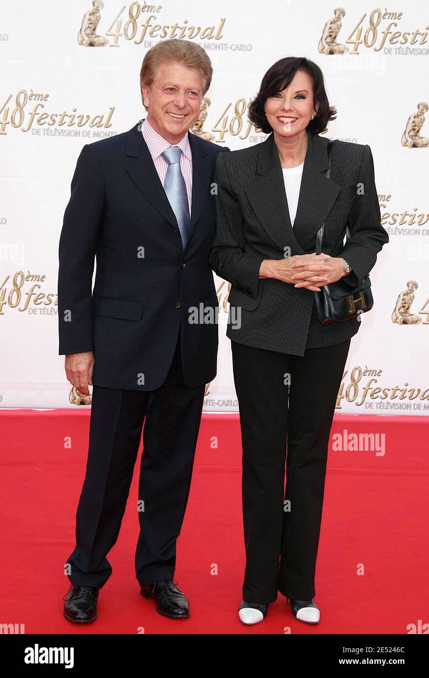 Denise Fabre arrive à la 48e cérémonie d'ouverture du Festival de télévision de Monte-Carlo à Monaco le 8 juin 2007. Photo de Denis Guignebourg/ABACAPRESS.COM Banque D'Images