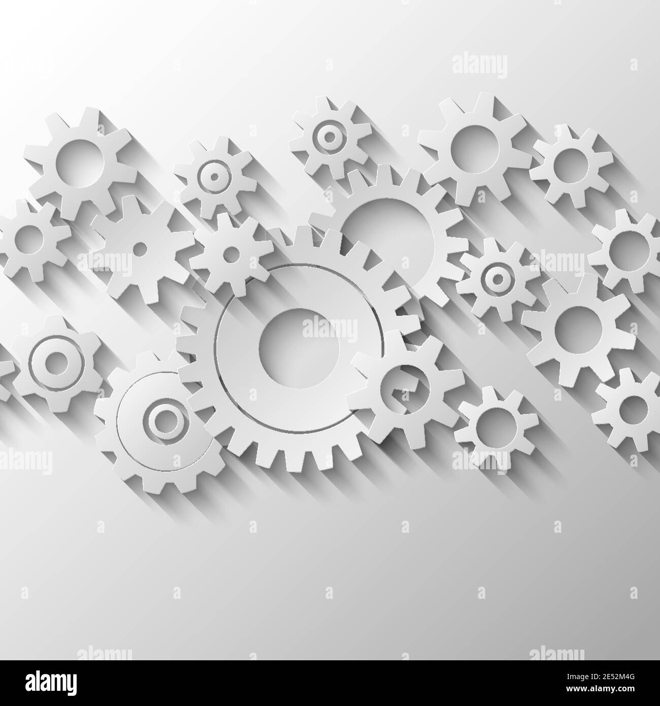 Cogs intégré et pignons lent vector illustration Illustration de Vecteur