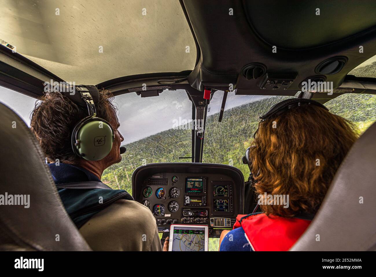 Hélicoptère dans la jungle de Bougainville, Papouasie-Nouvelle-Guinée Banque D'Images