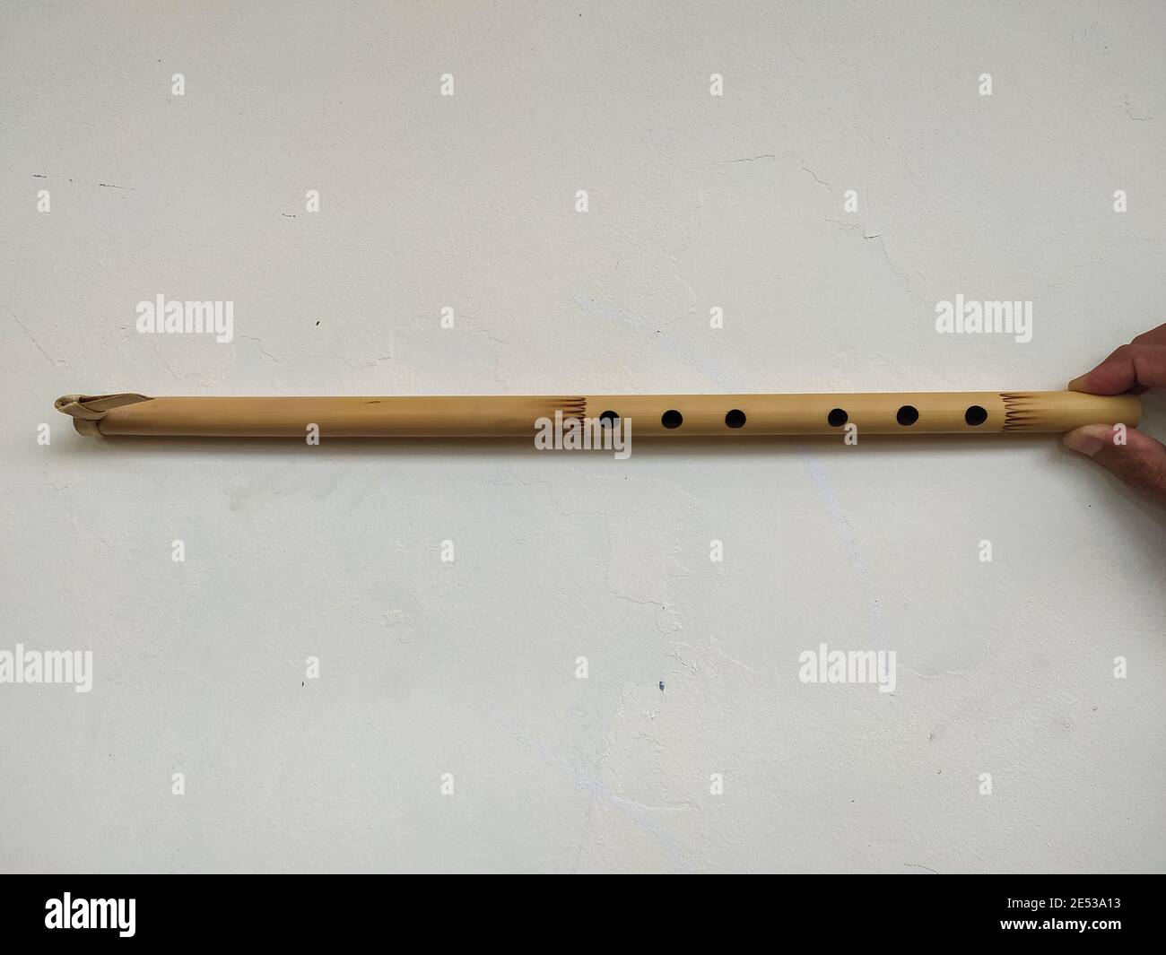 Flûte de bambou indonésienne Banque D'Images