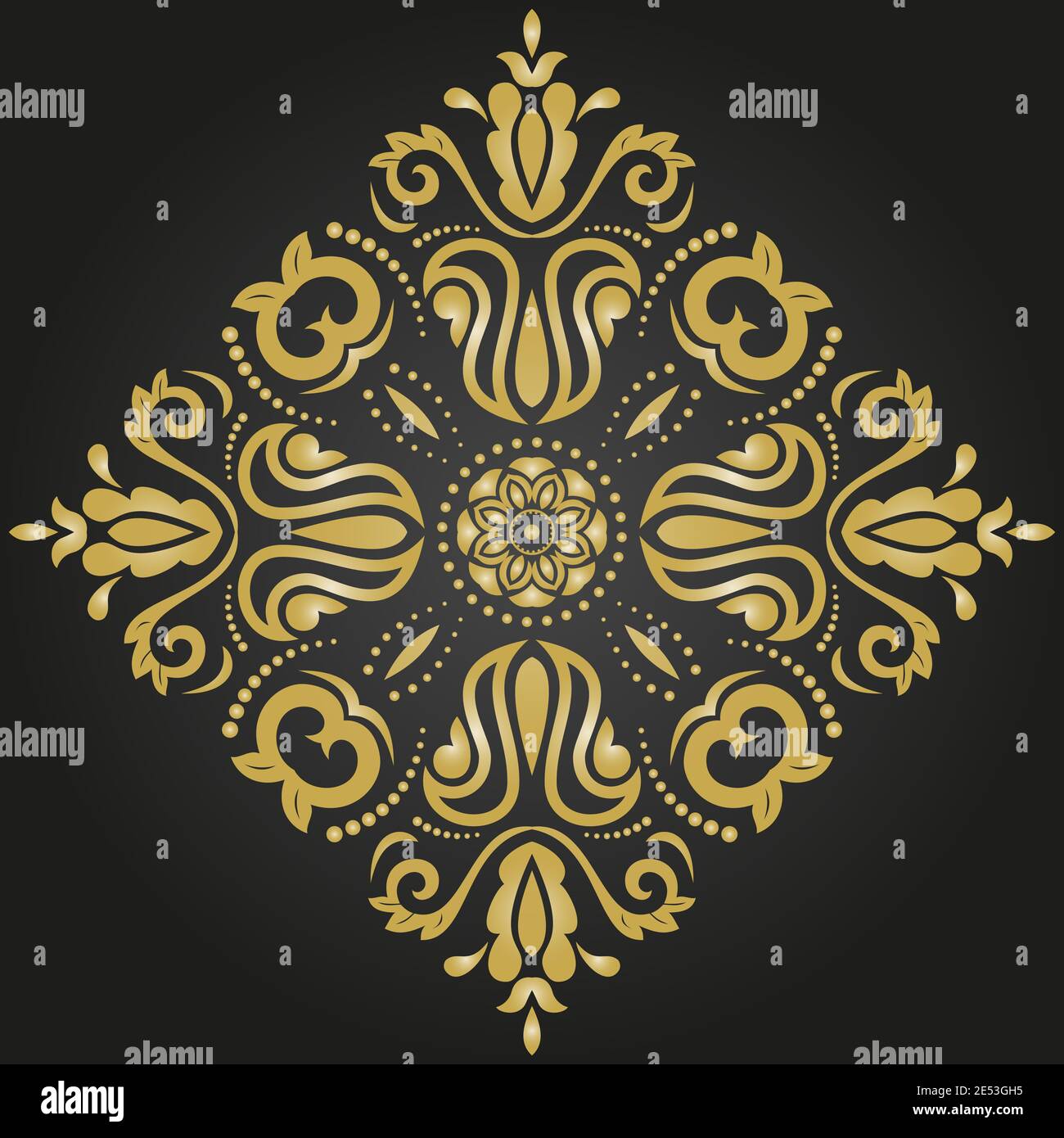 Abstract Pattern Oriental Banque D'Images