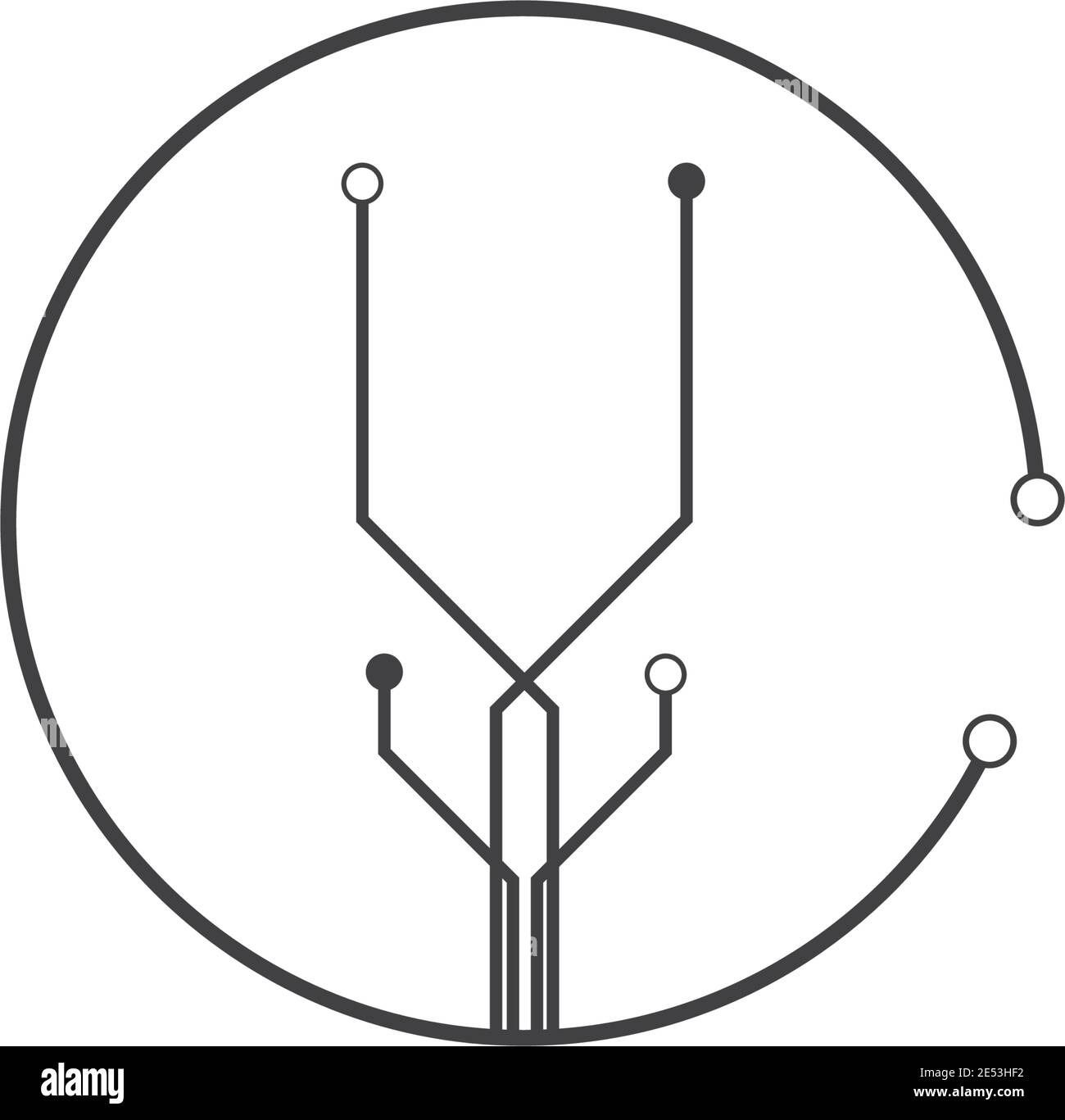 modèle de vecteur d'illustration de circuit Illustration de Vecteur