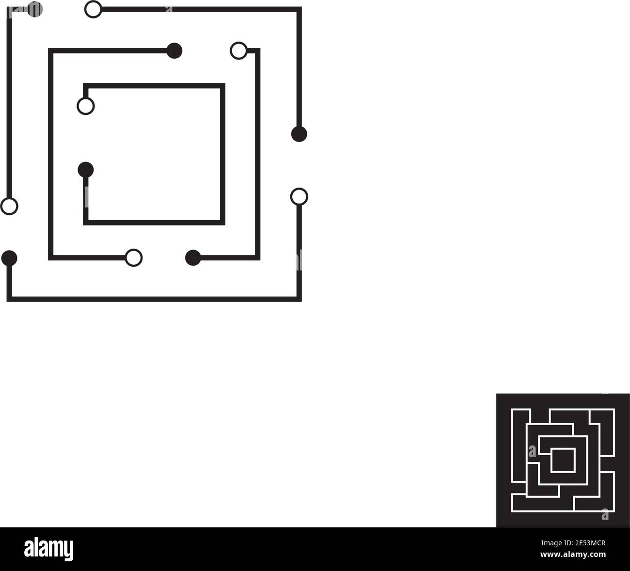 modèle de vecteur d'illustration de circuit Illustration de Vecteur