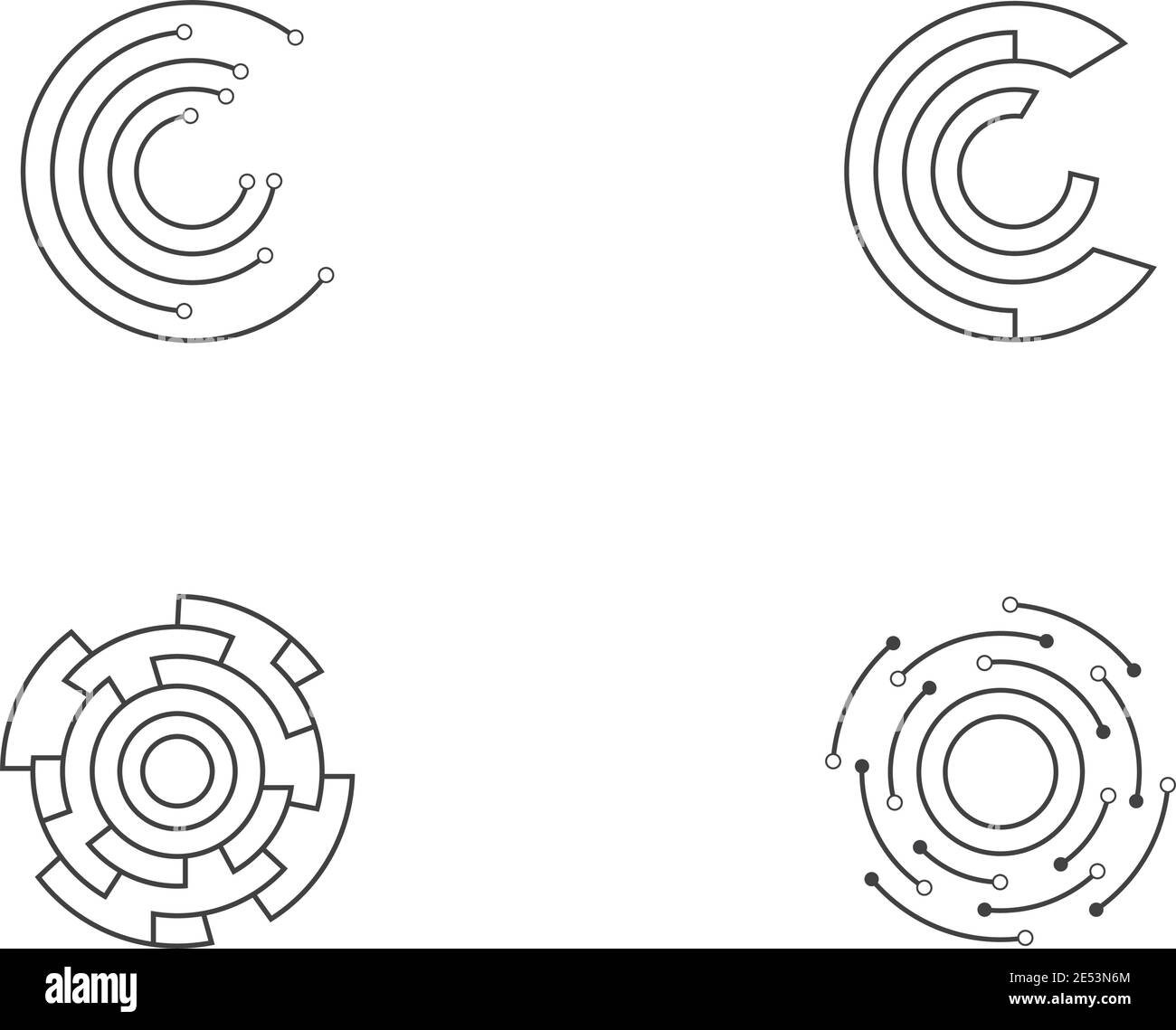 modèle de vecteur d'illustration de circuit Illustration de Vecteur
